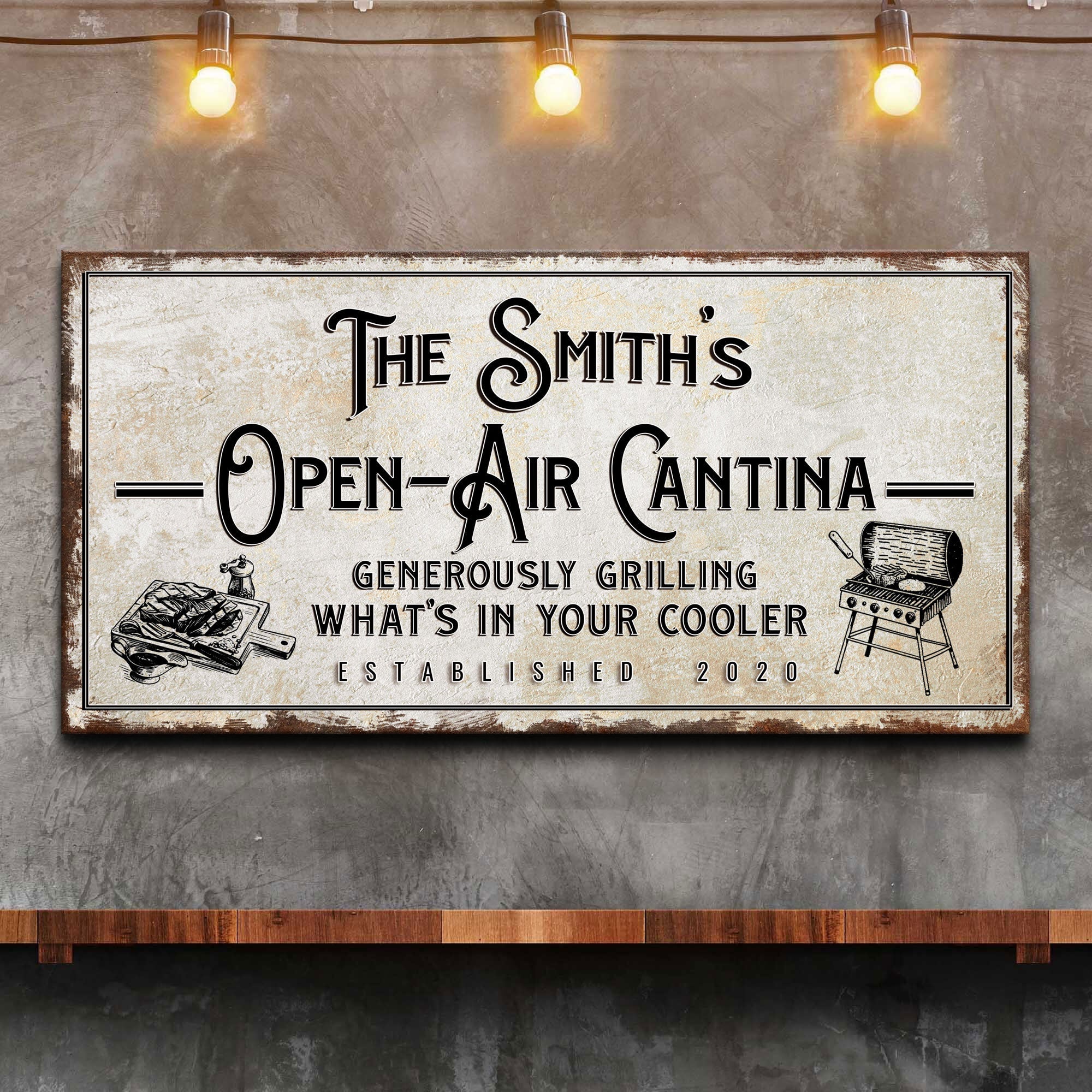 Family Open Air Cantina Sign on sale at MyriadMart