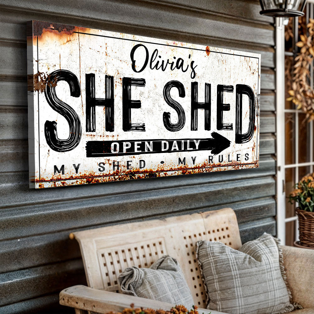 Personalized She Shed Sign XII on sale at MyriadMart