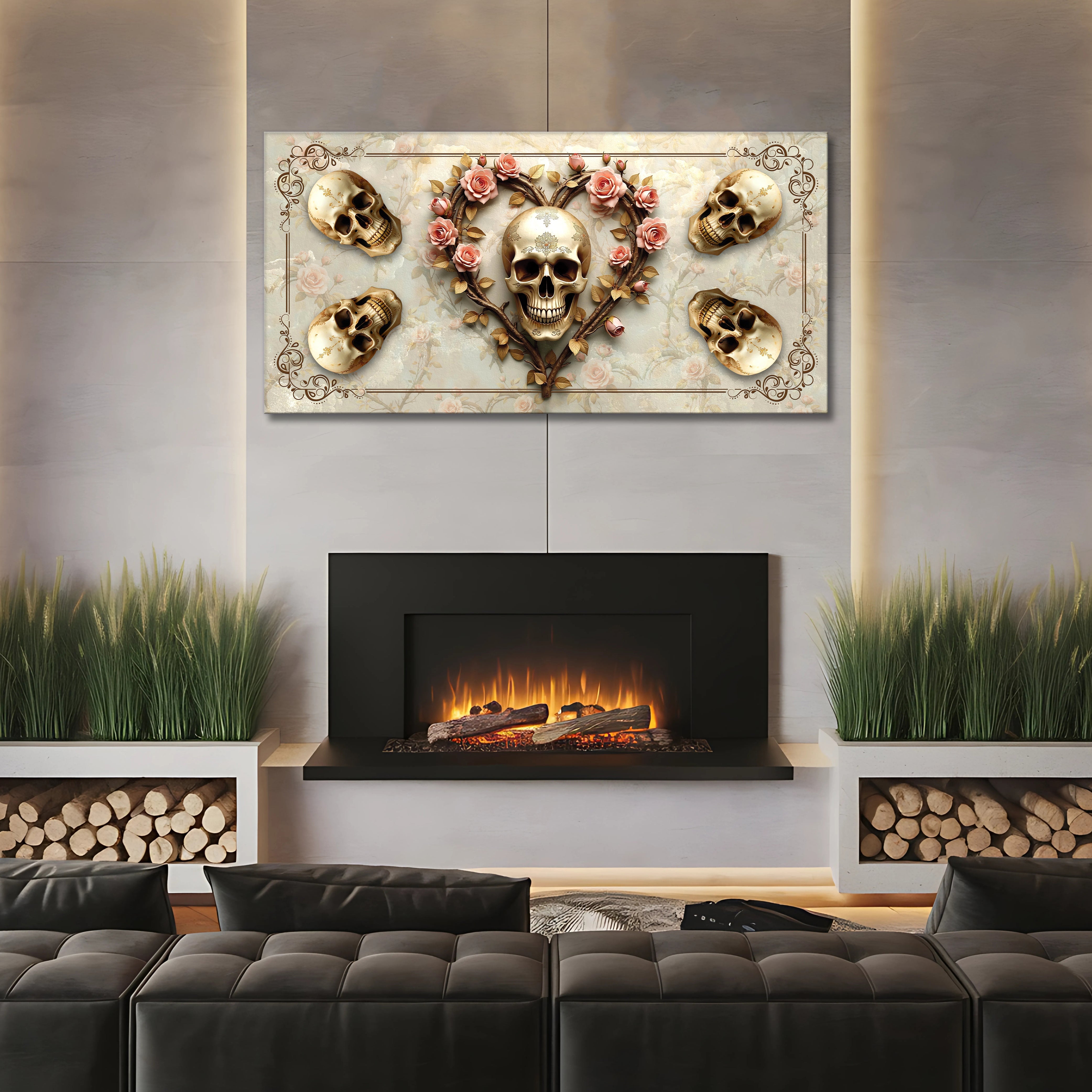 3D Vintage Skull Wall Art on sale at MyriadMart