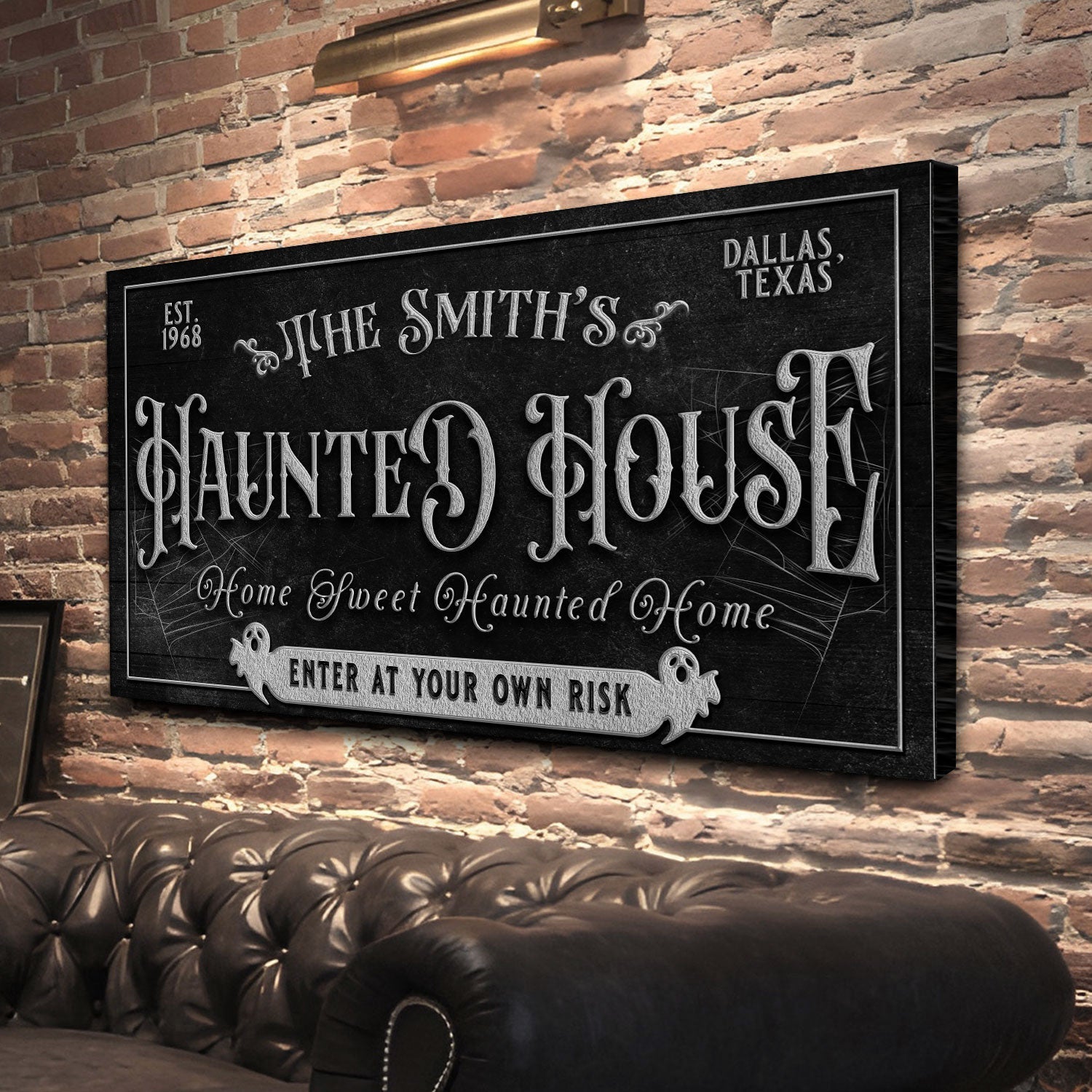 Personalized Haunted House Sign II on sale at MyriadMart