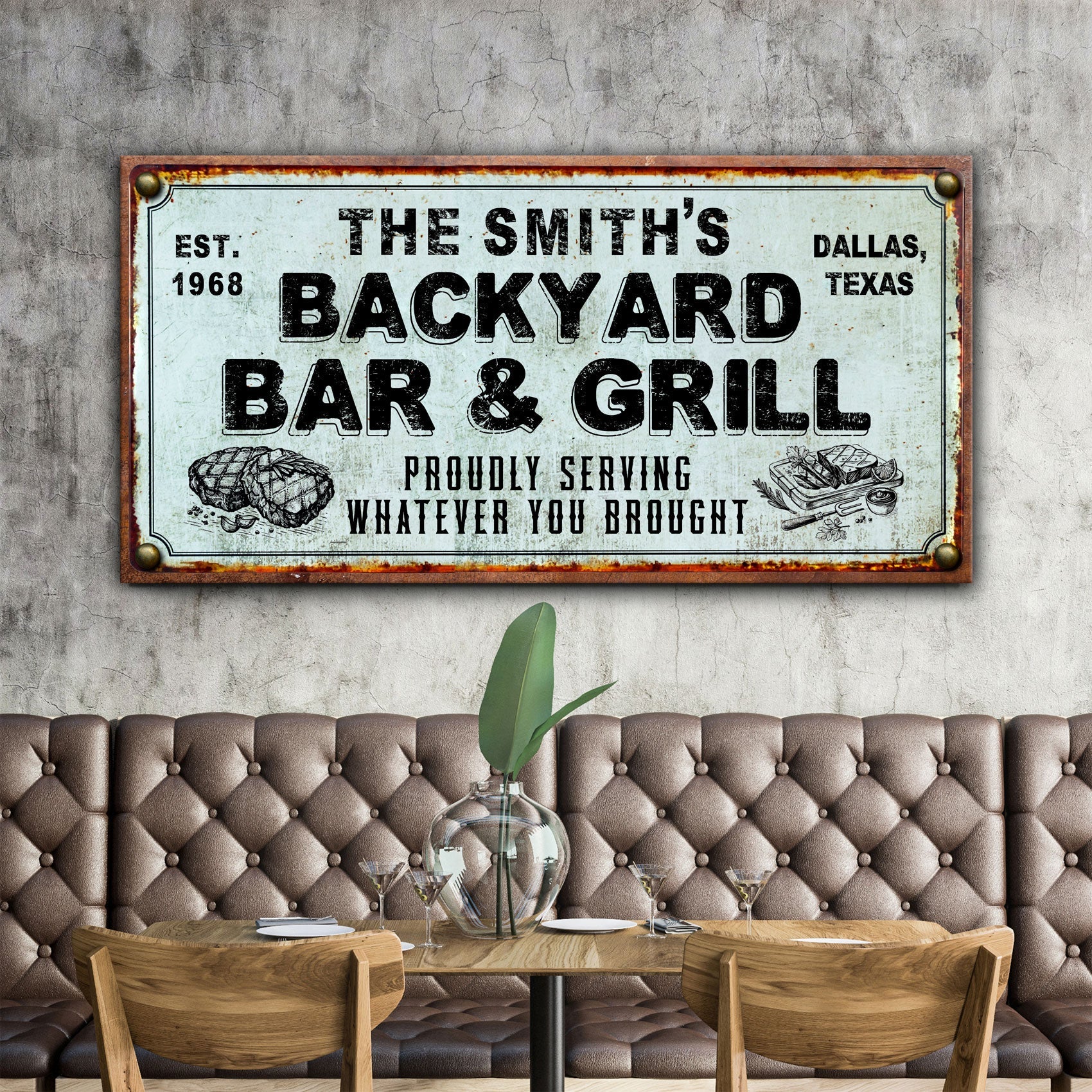 Backyard Bar & Grill Sign XXIV on sale at MyriadMart