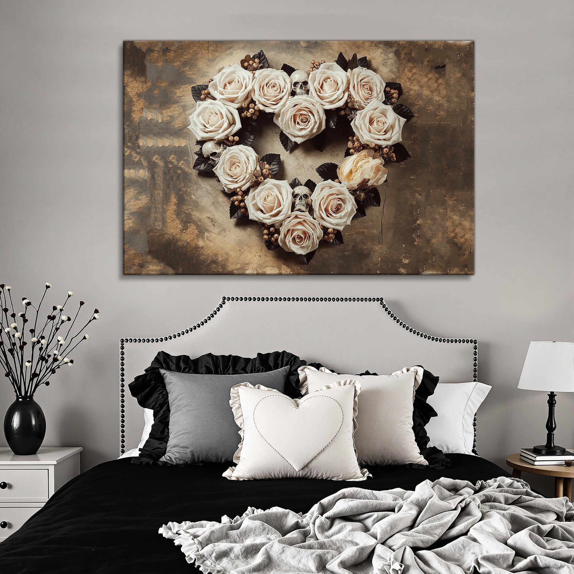 Skull and Flowers Wall Art V on sale at MyriadMart