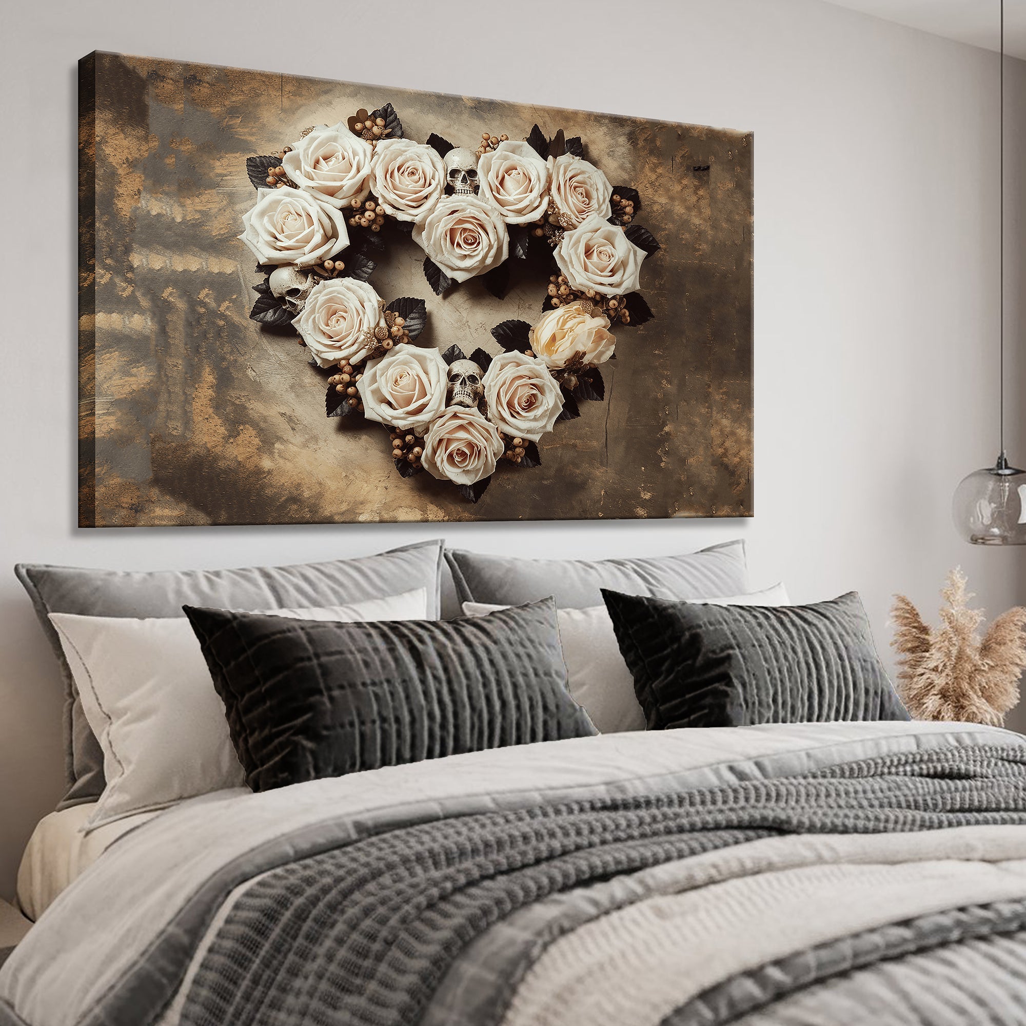 Skull and Flowers Wall Art V on sale at MyriadMart