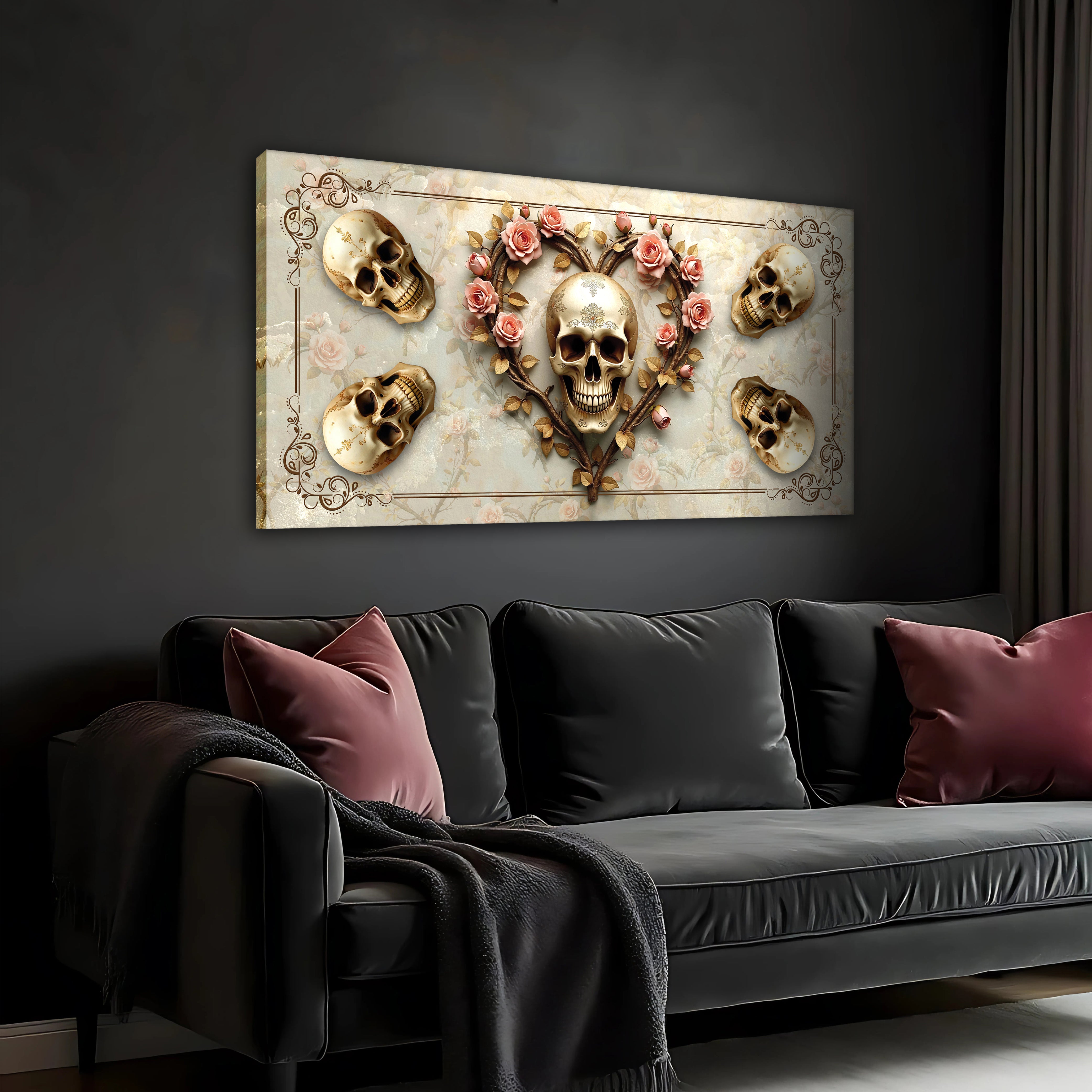 3D Vintage Skull Wall Art on sale at MyriadMart