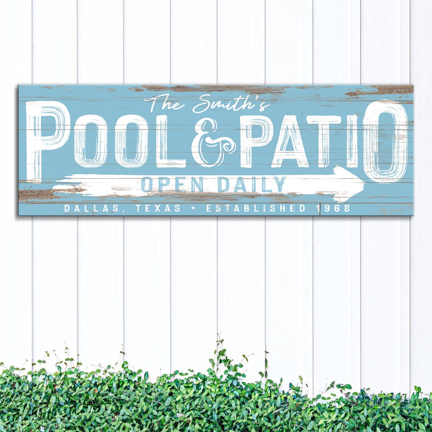 Personalized Pool And Patio Sign V on sale at MyriadMart