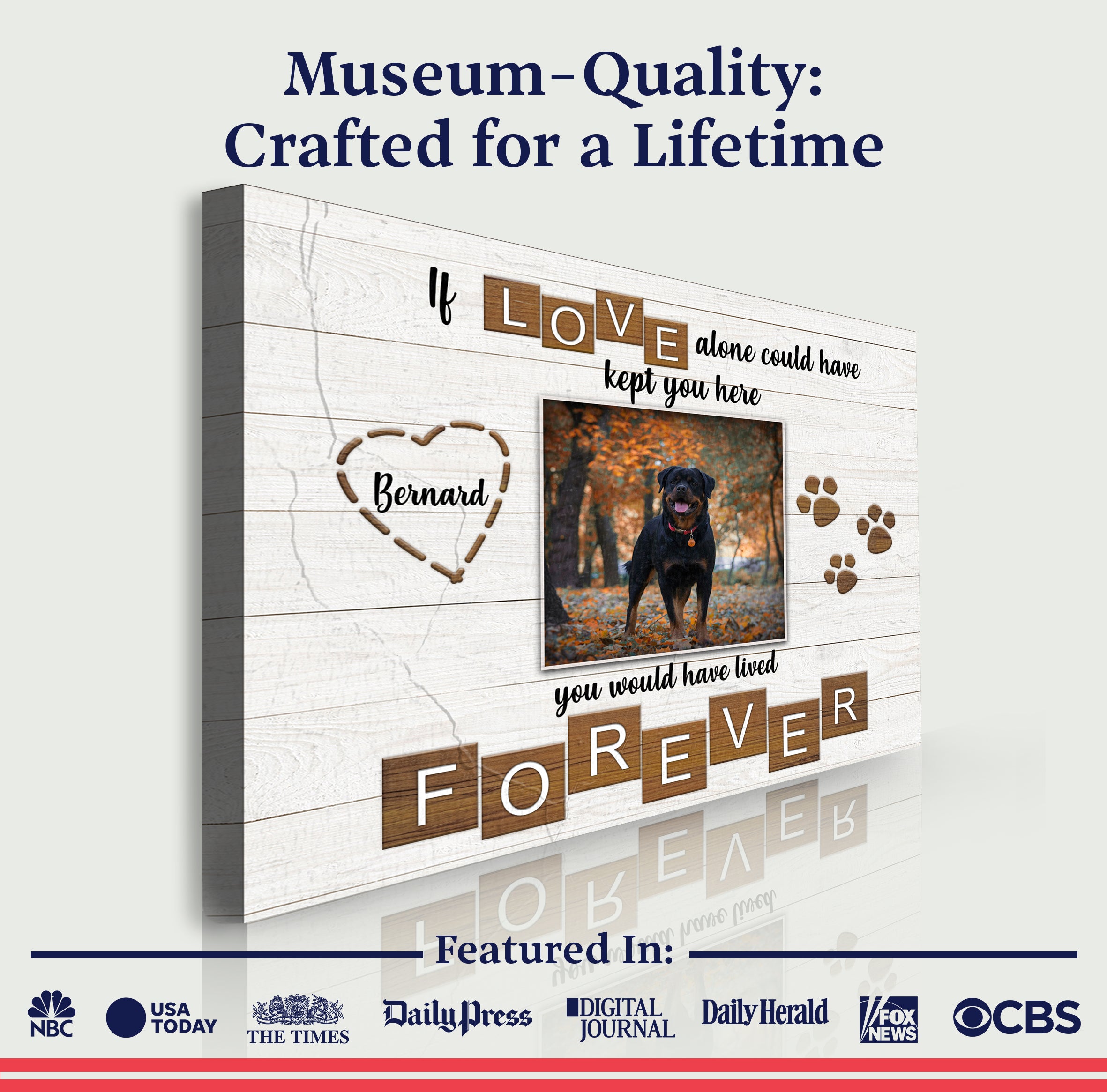 Pet Memorial Sign If Love Alone on sale at MyriadMart