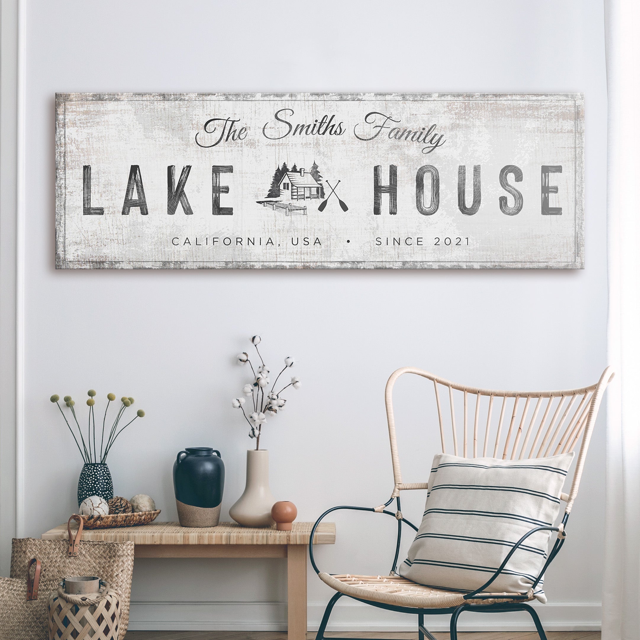 Lake House Cabin Sign on sale at MyriadMart