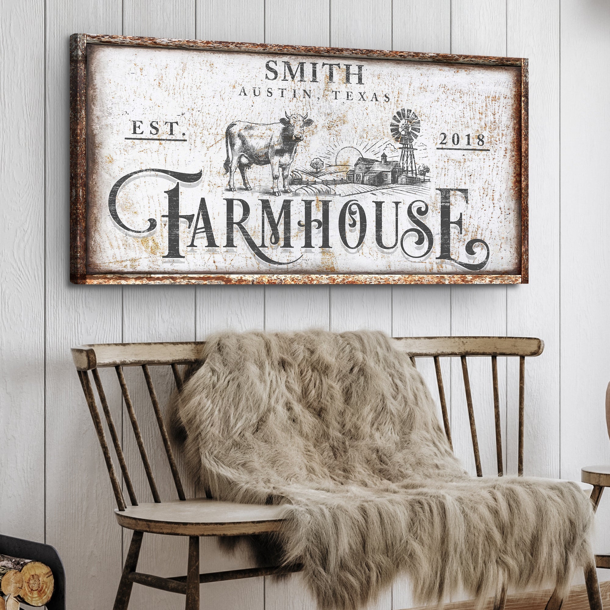 Rustic Vintage Farmhouse Sign II on sale at MyriadMart