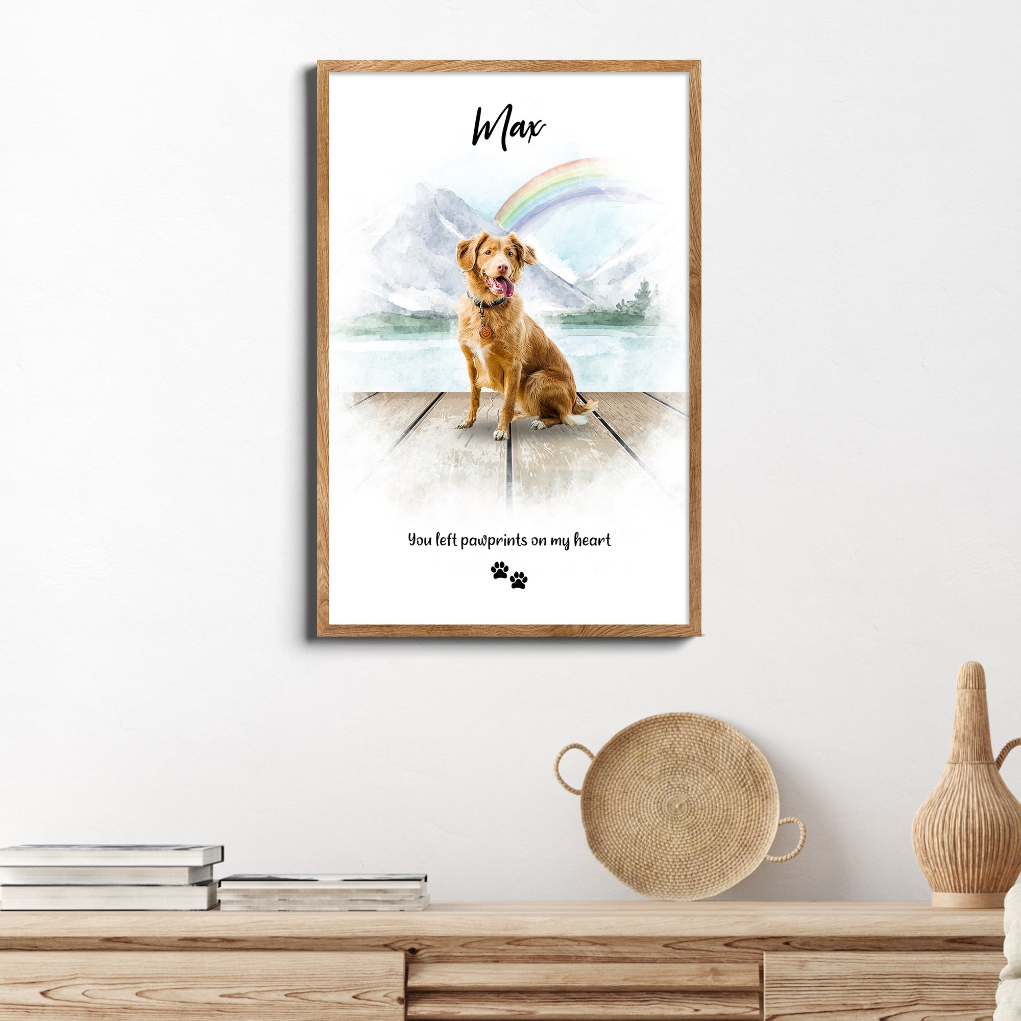 Pet Memorial Rainbow Bridge Sign on sale at MyriadMart