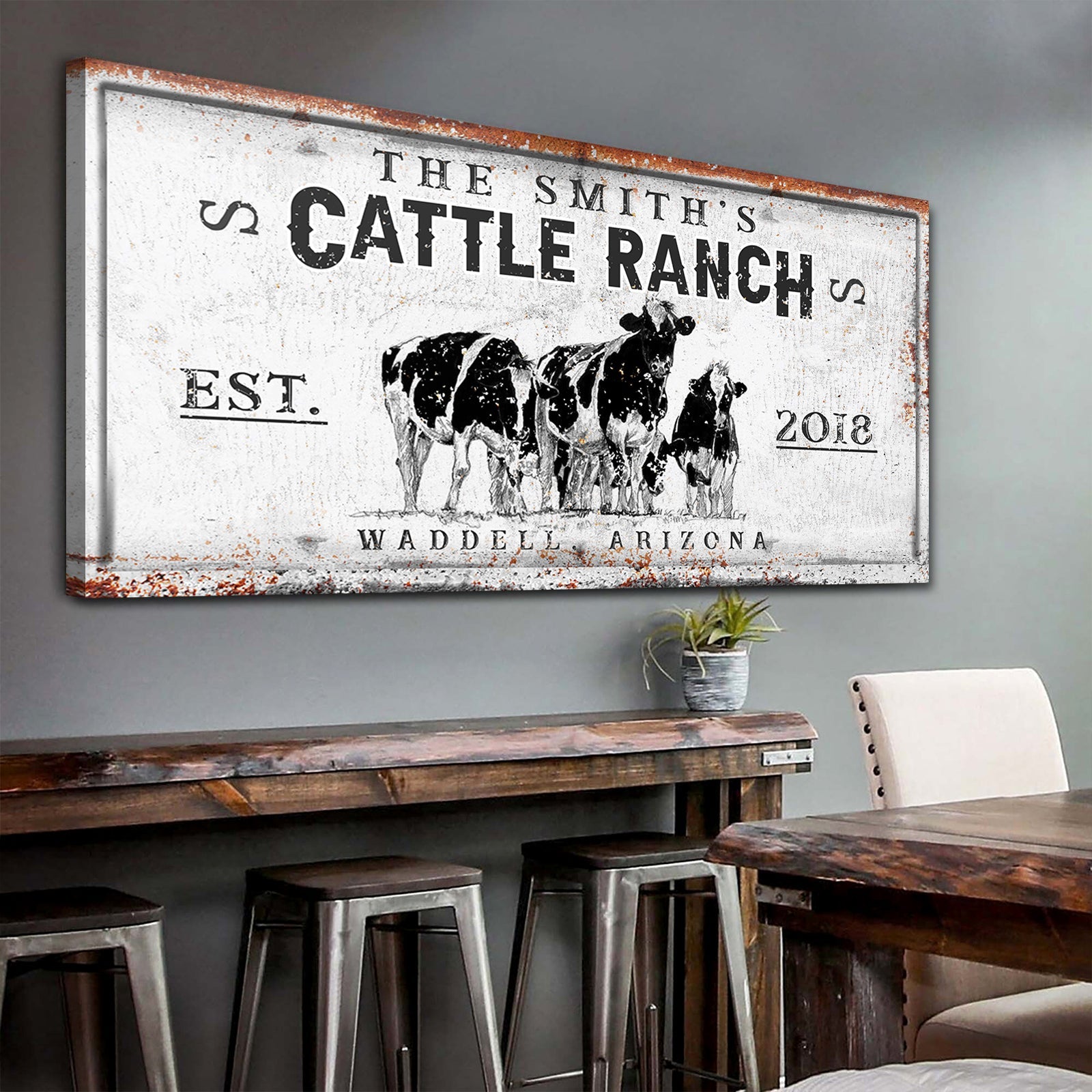 Branded Cattle Ranch Sign V on sale at MyriadMart