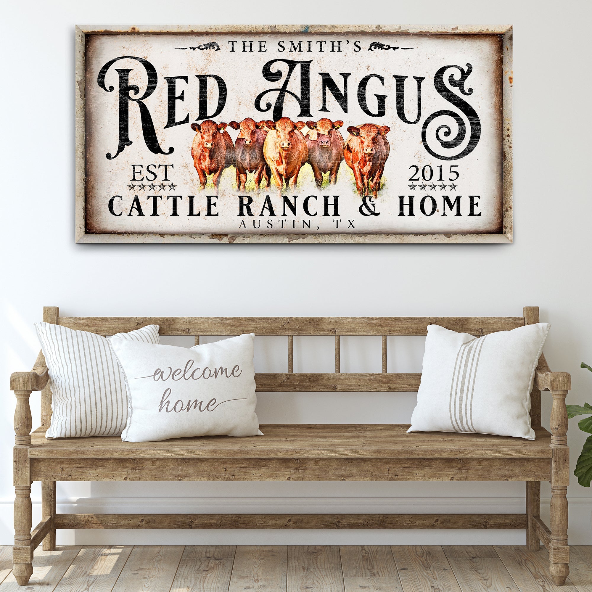 Red Angus Sign II on sale at MyriadMart