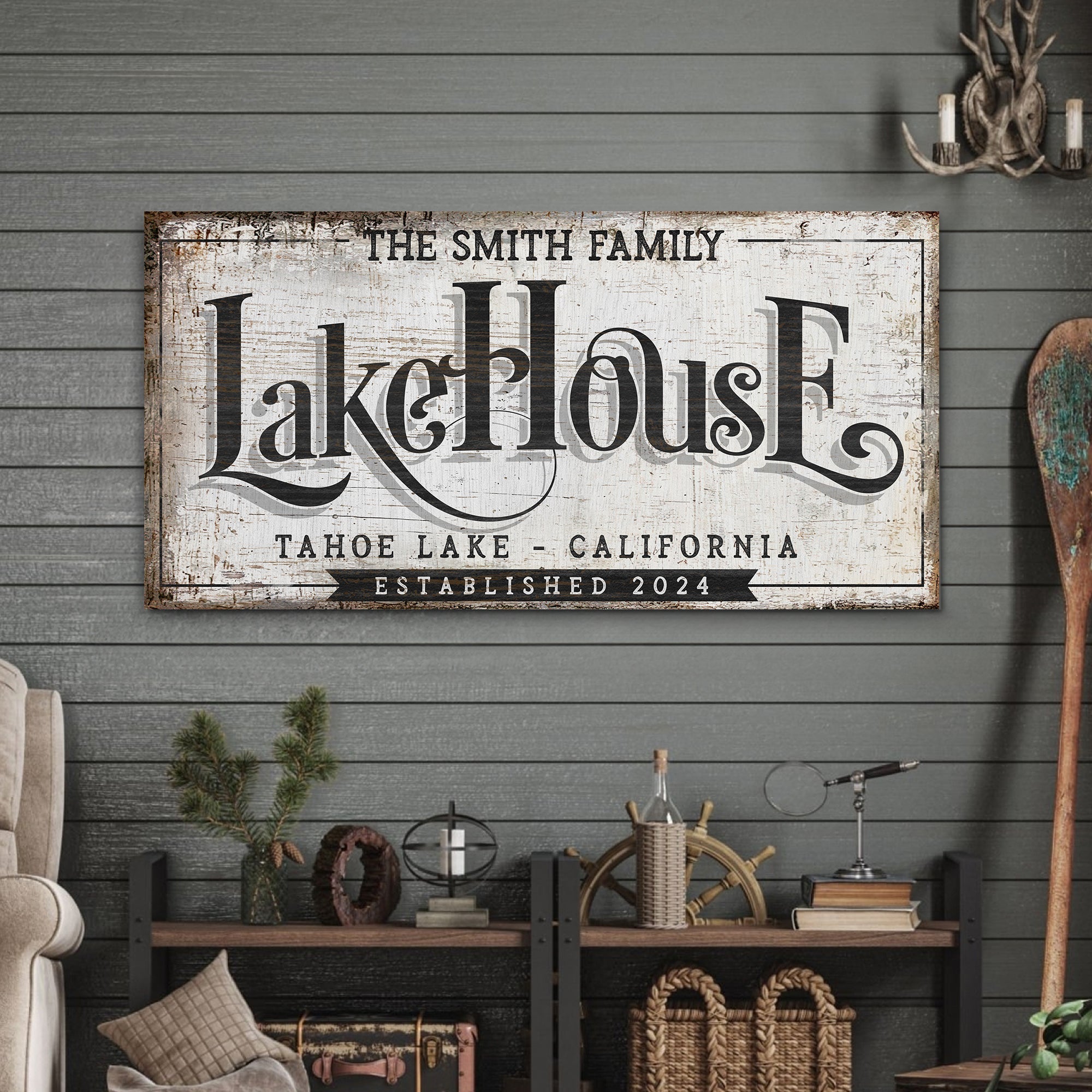 Lake House Sign XI on sale at MyriadMart