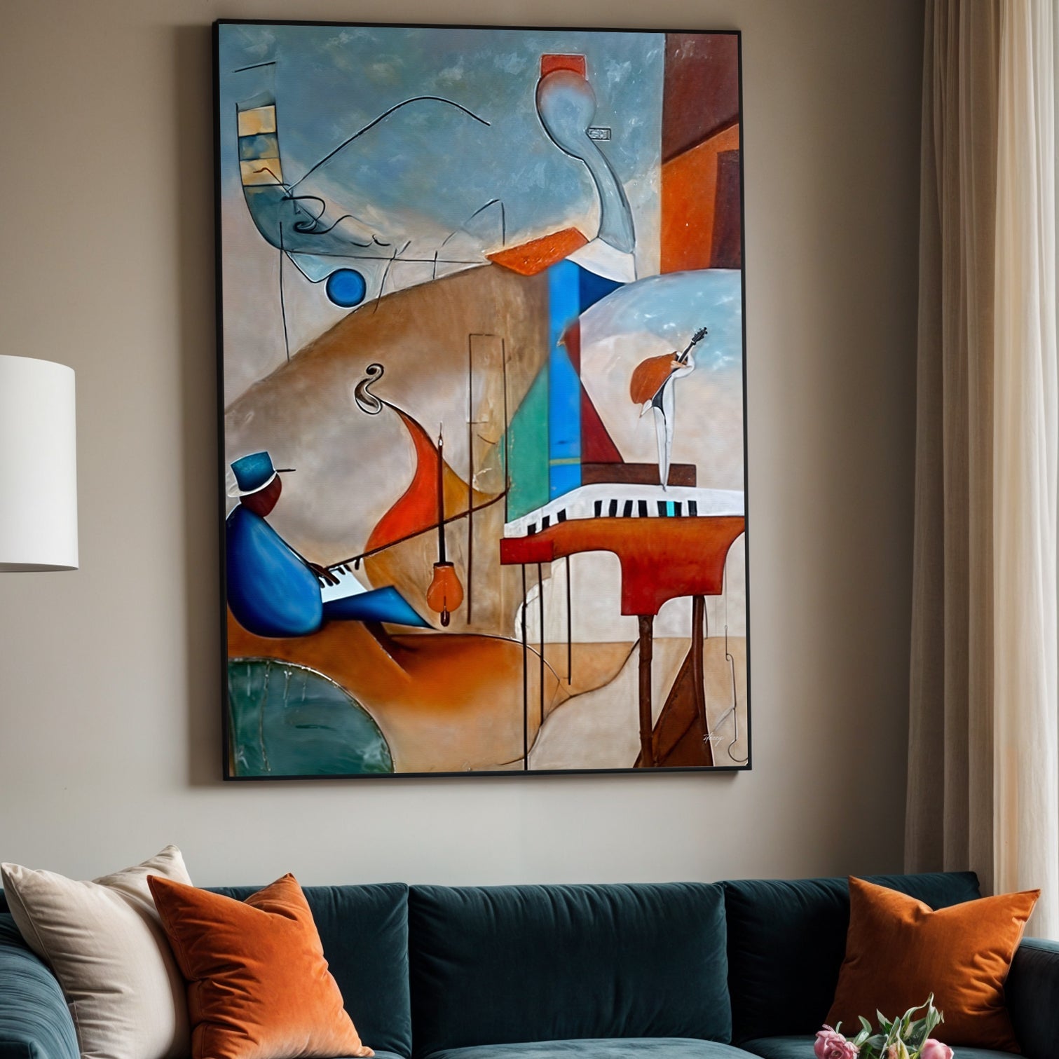 Canvas Print: "Melodic Abstraction" on sale at MyriadMart