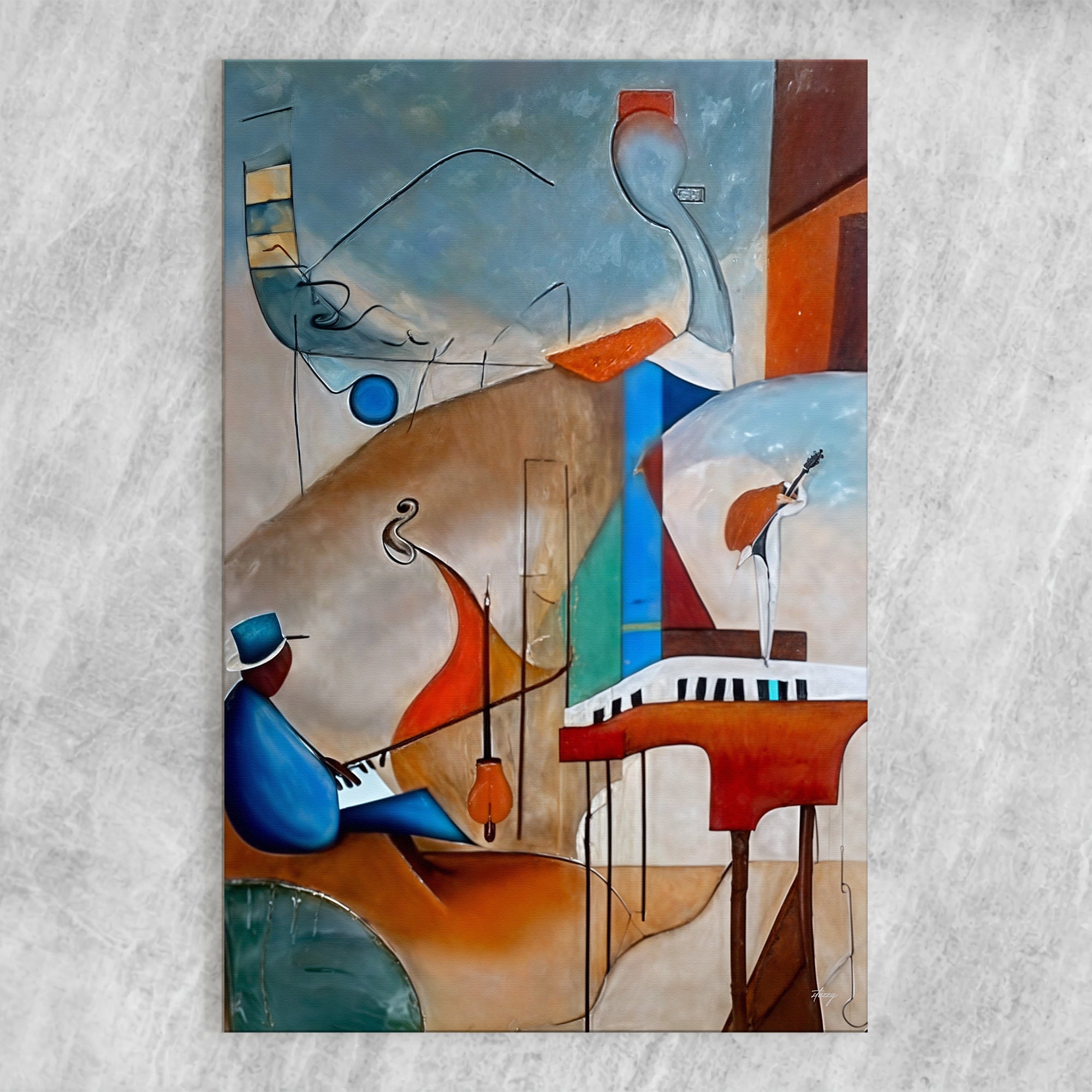 Canvas Print: "Melodic Abstraction" on sale at MyriadMart