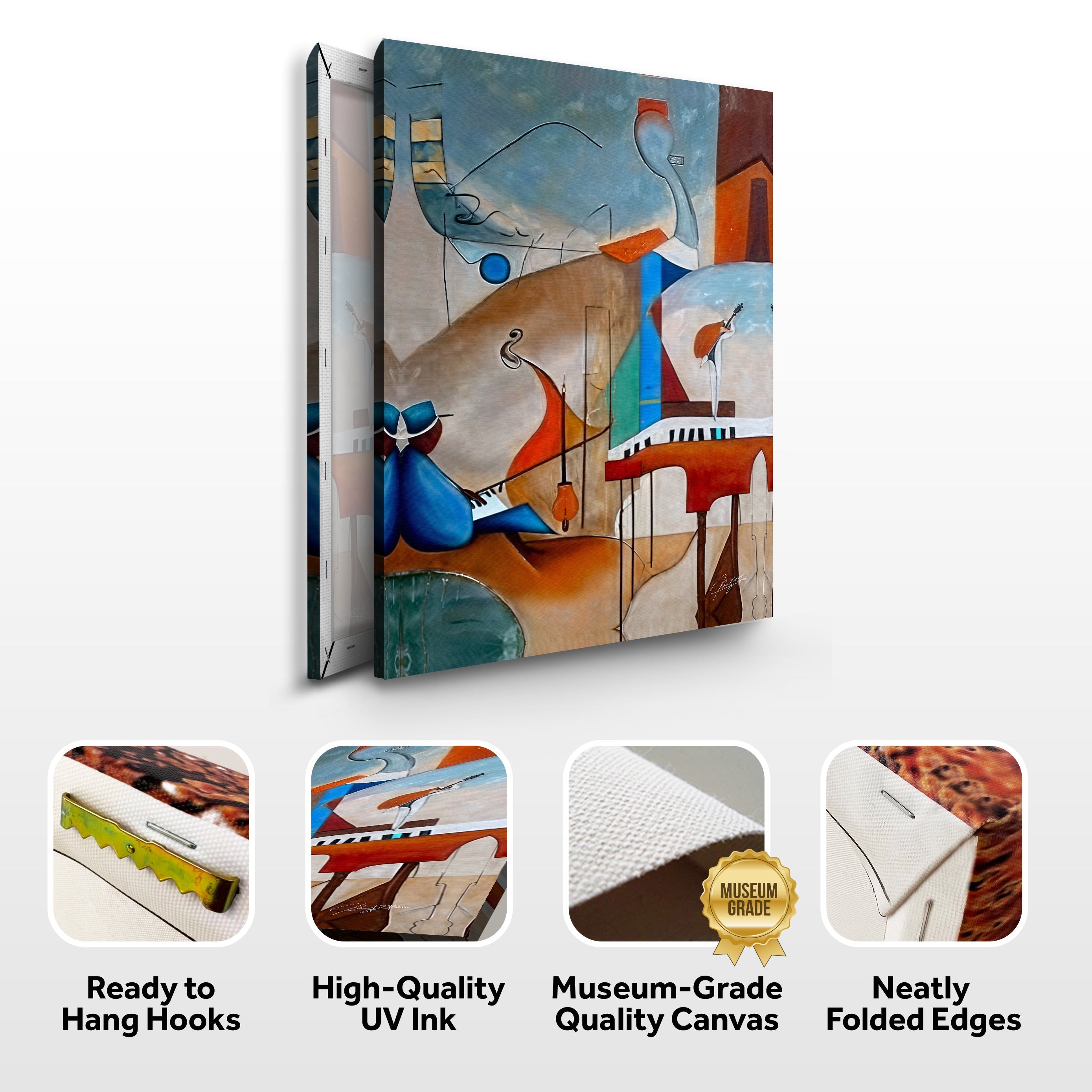 Canvas Print: "Melodic Abstraction" on sale at MyriadMart