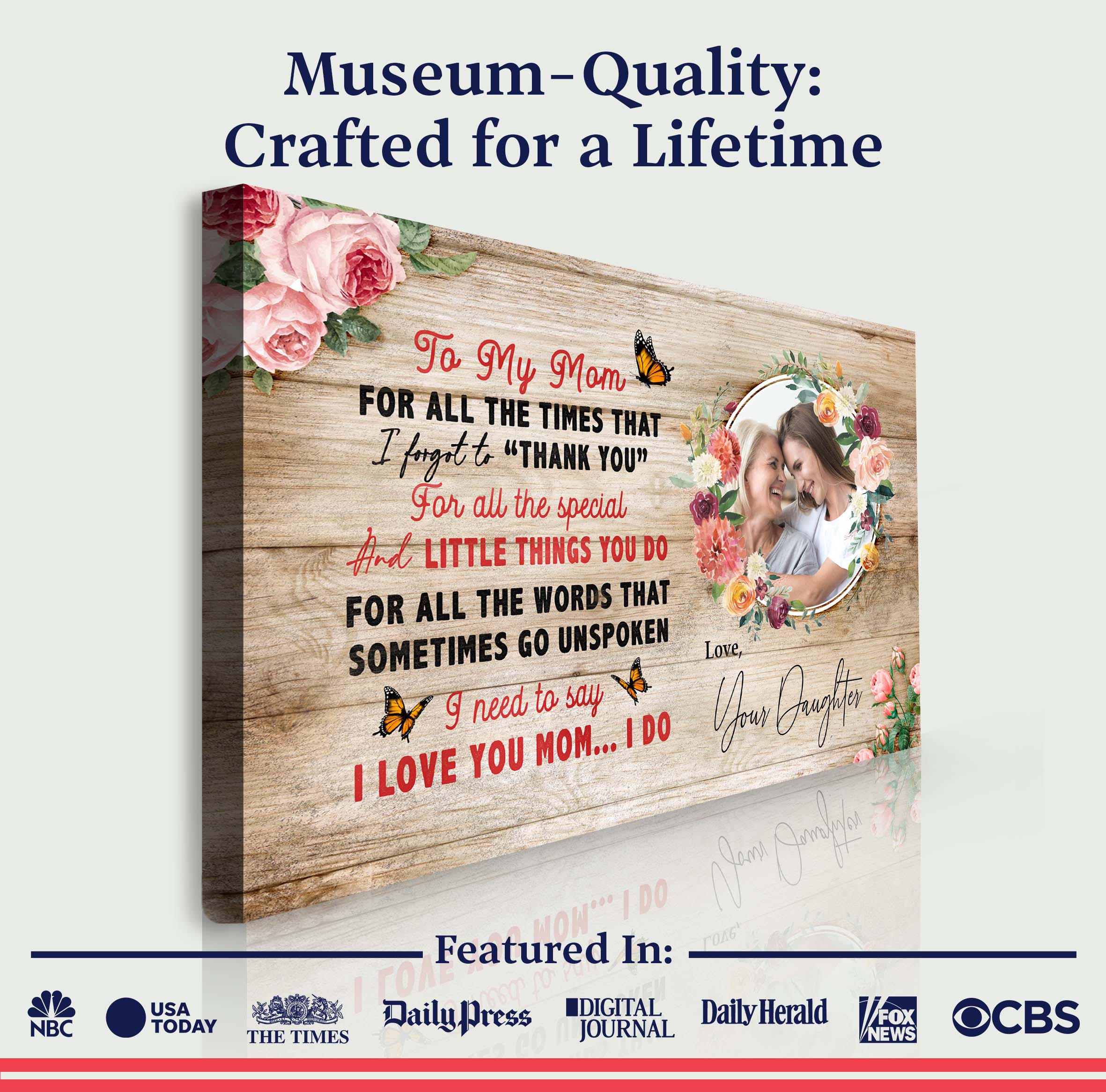 Mother's Day Sign I Need To Say I Love You Mom on sale at MyriadMart