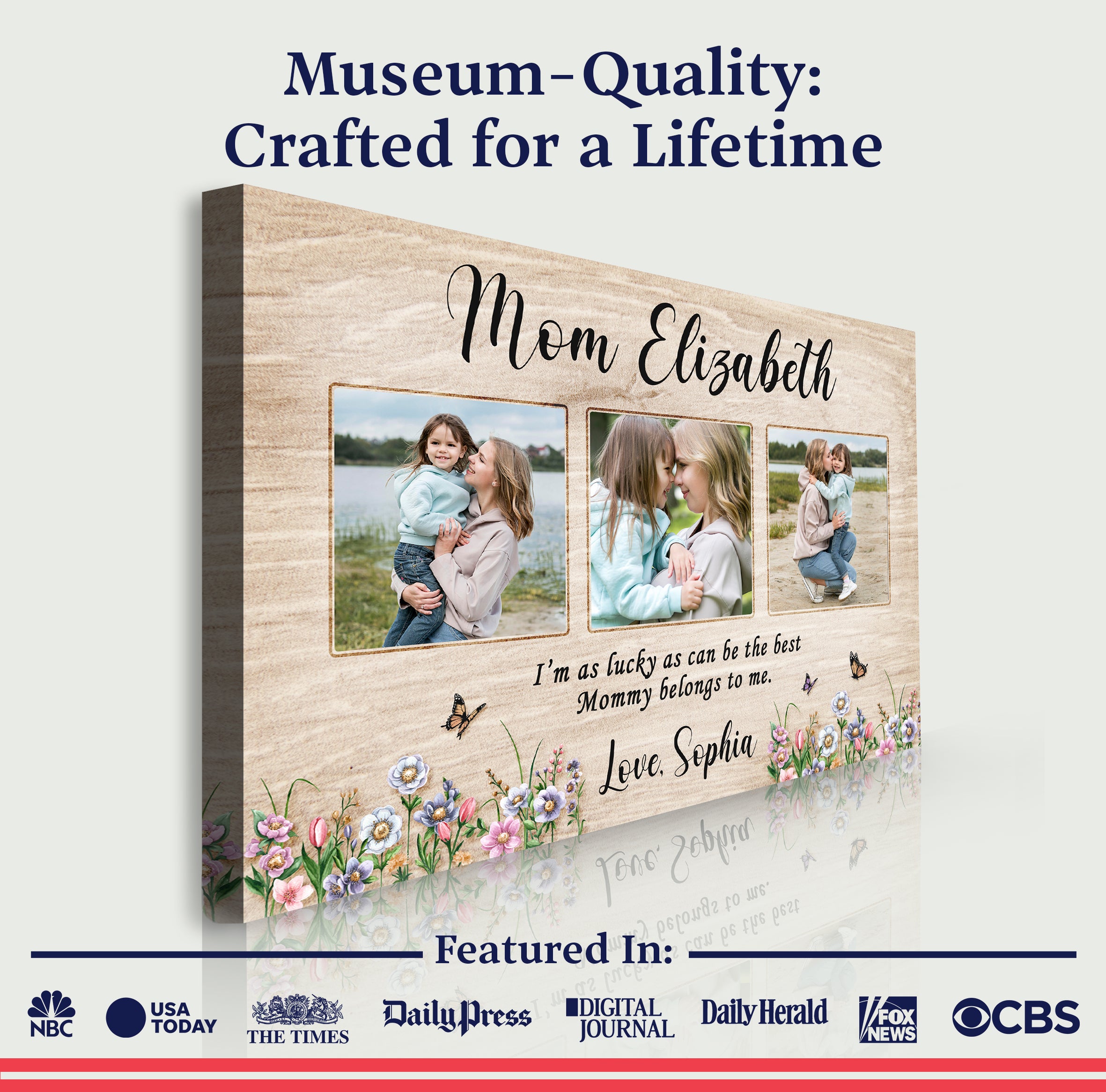 Mother's Day Sign The Best Mommy Belongs To Me on sale at MyriadMart