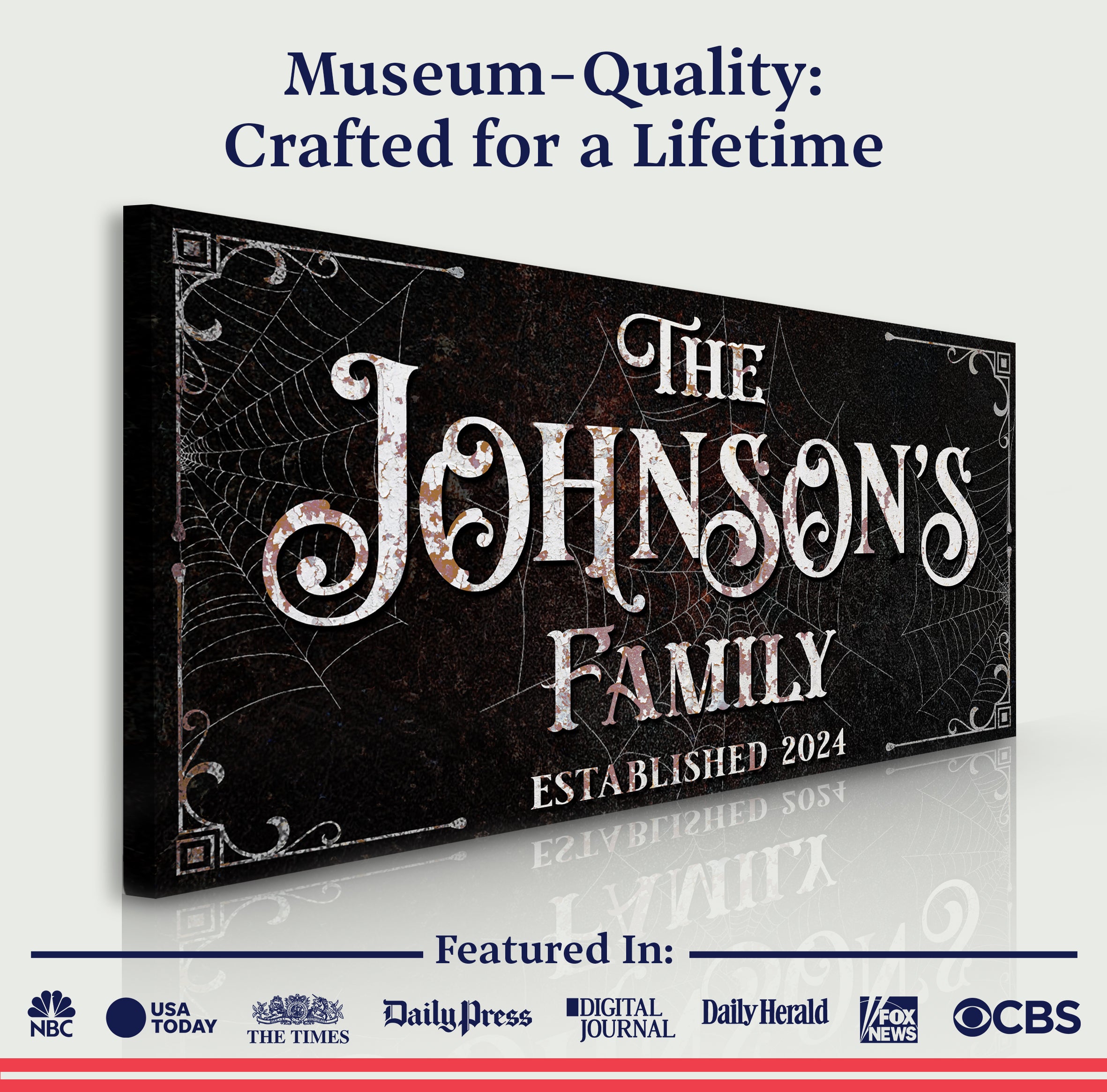 Personalized Gothic Sign on sale at MyriadMart