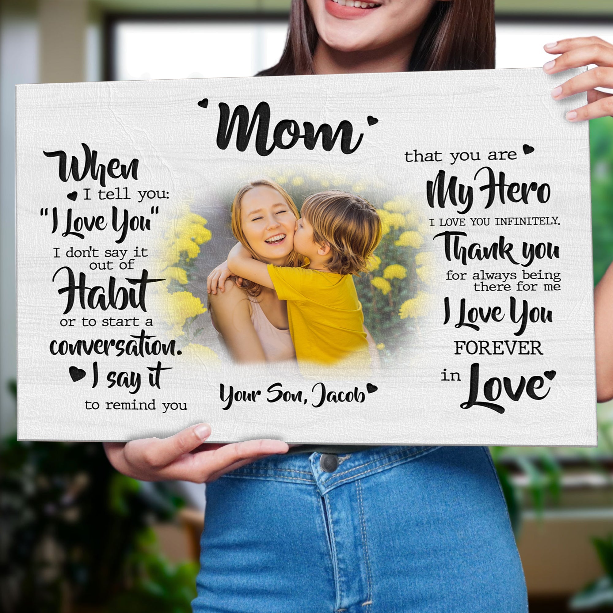 Mother's Day Sign My Hero on sale at MyriadMart