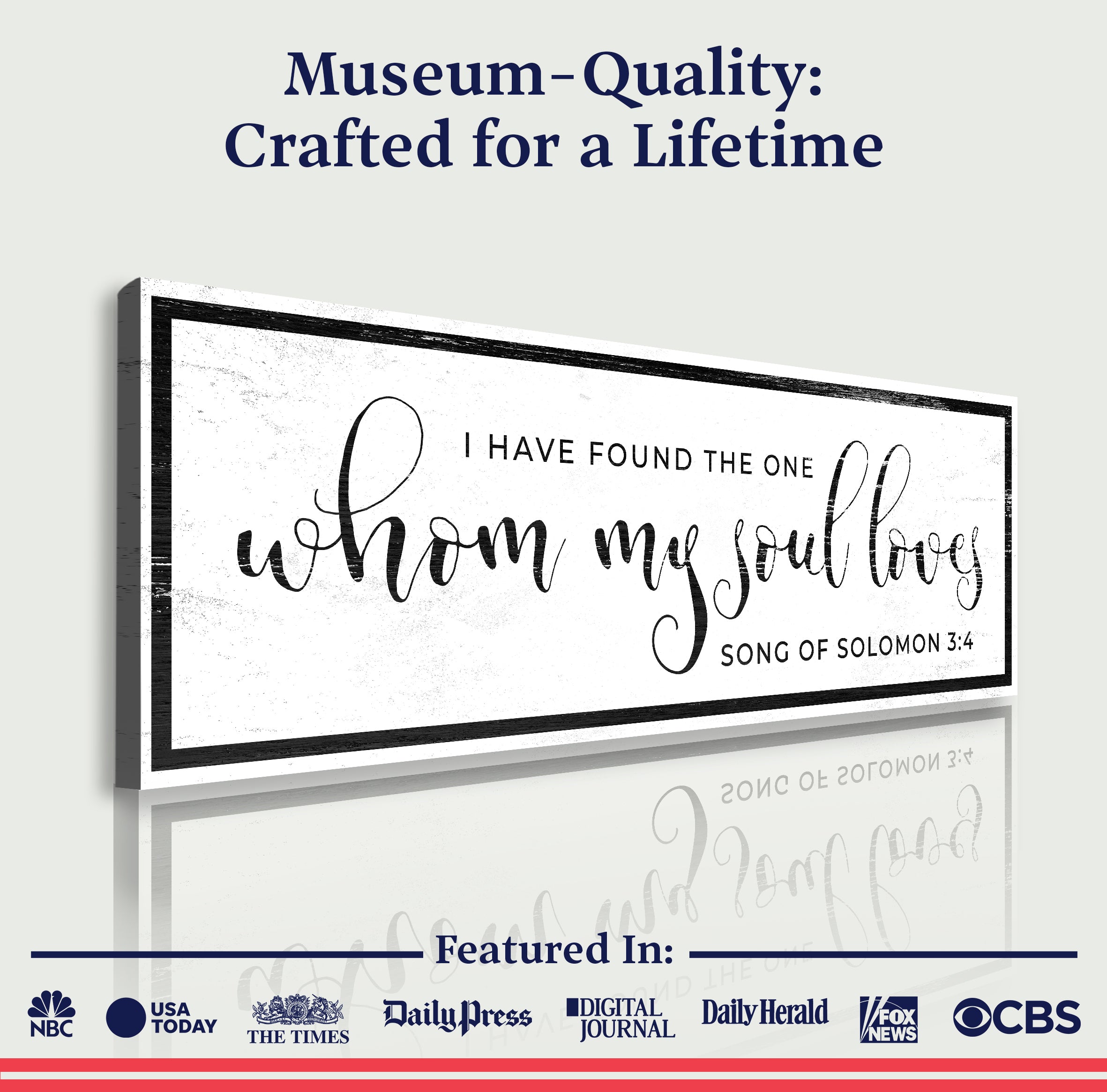 Song Of Solomon 3:4 - I Have Found The One Sign III on sale at MyriadMart