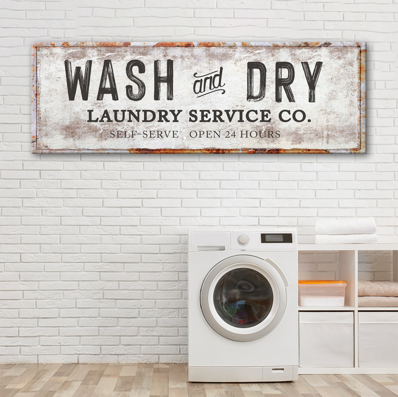 Wash And Dry Laundry Service Co Sign on sale at MyriadMart