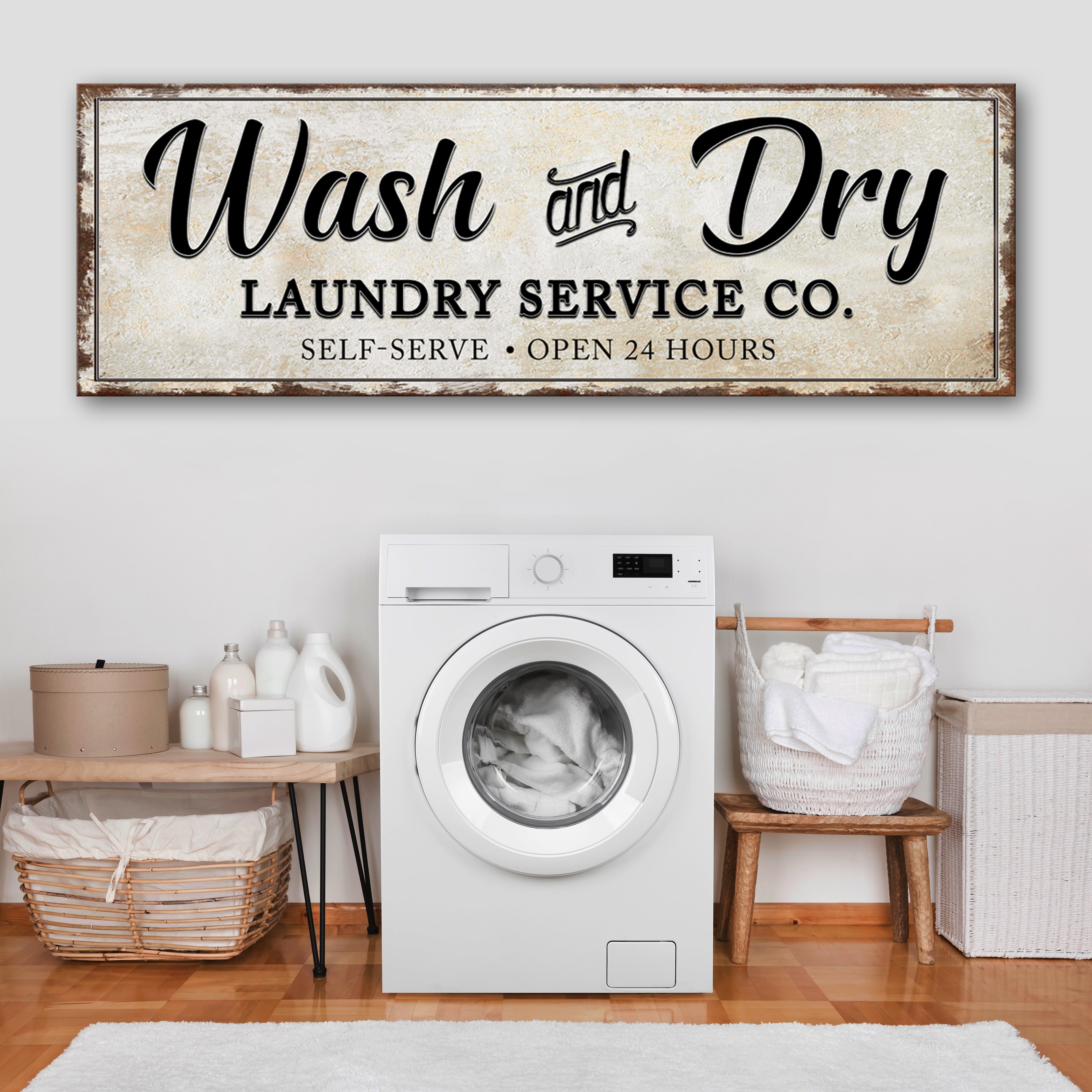Wash And Dry Laundry Service Co Sign on sale at MyriadMart