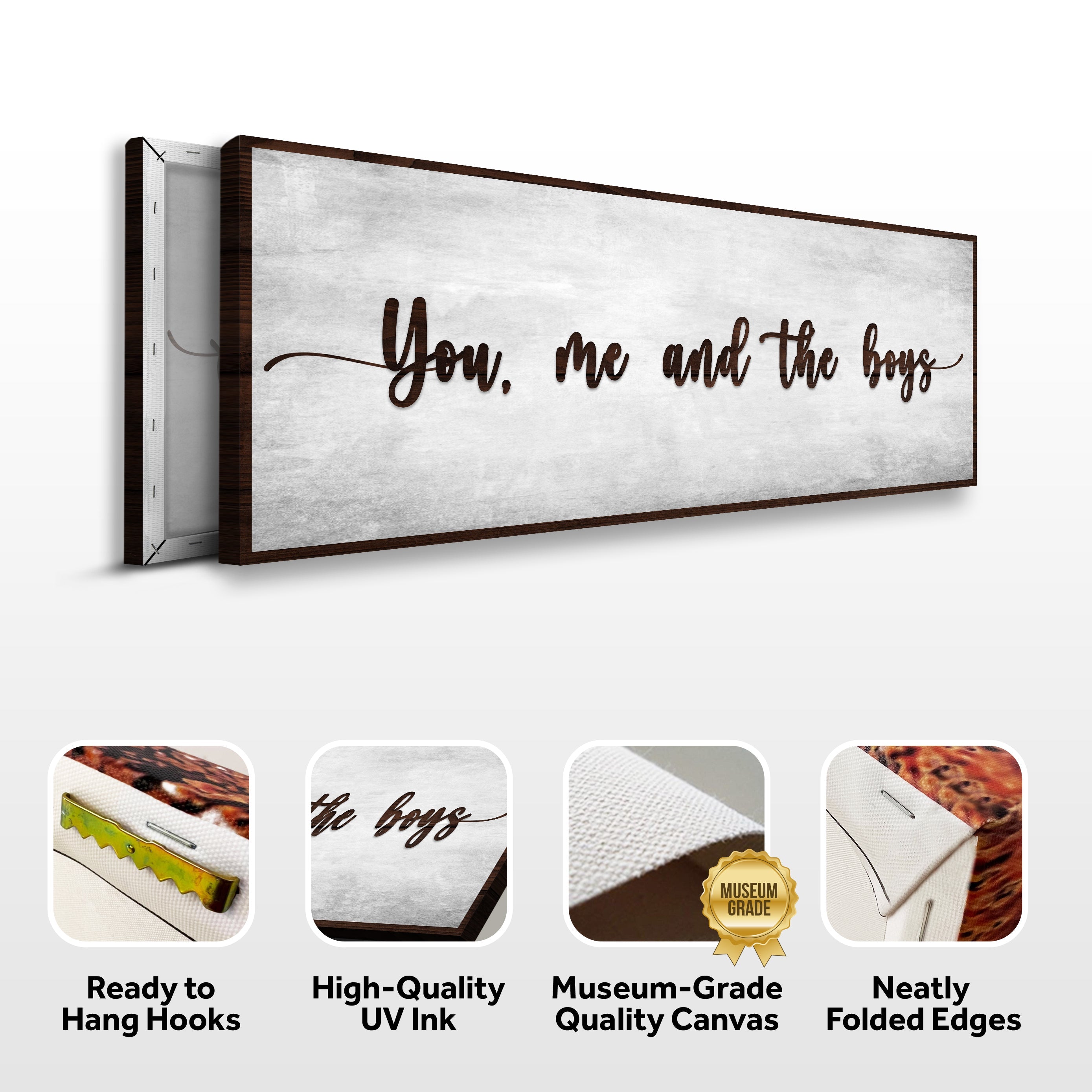 You, Me, And The Boys Sign V on sale at MyriadMart