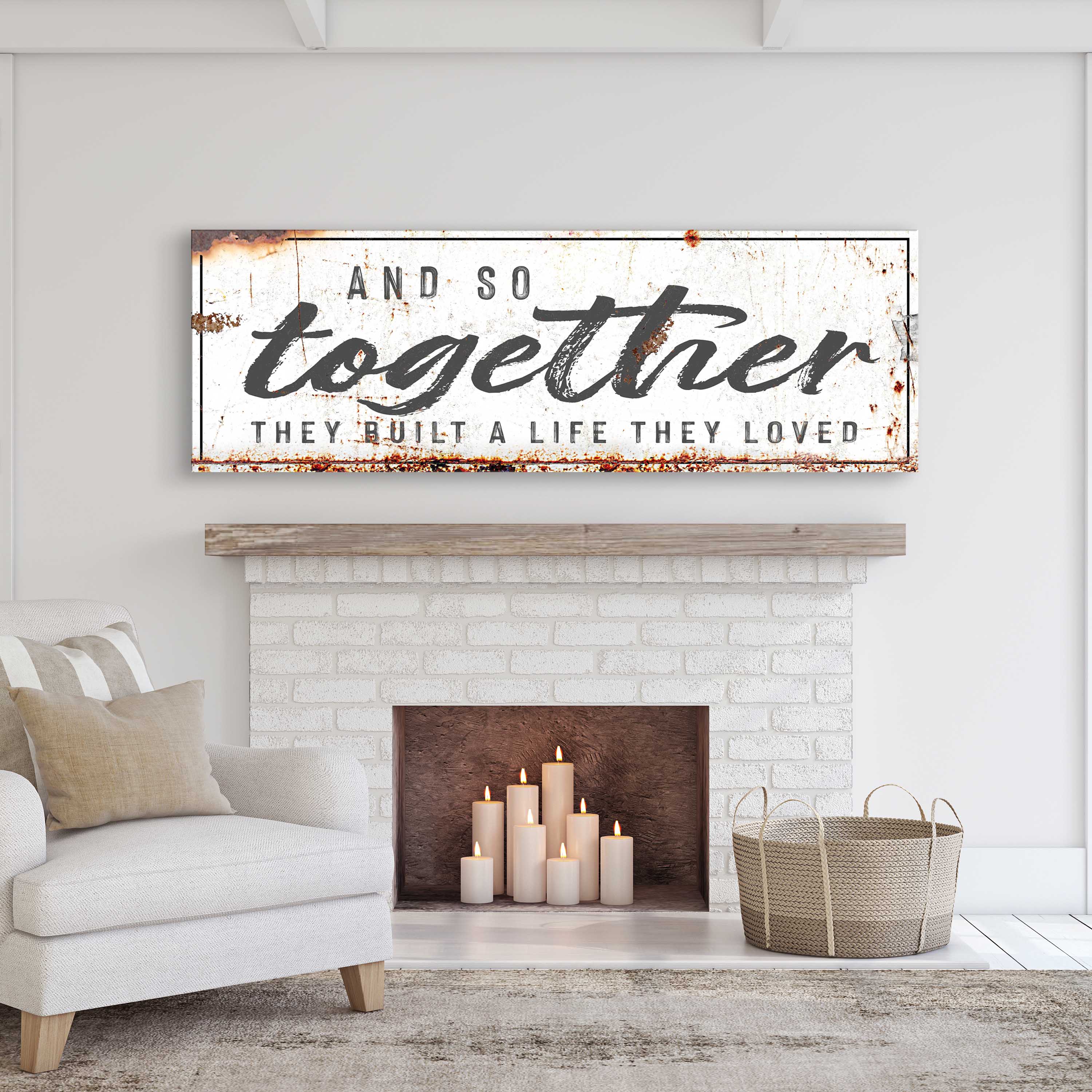 And So Together They Built A Life They Loved Sign II on sale at MyriadMart