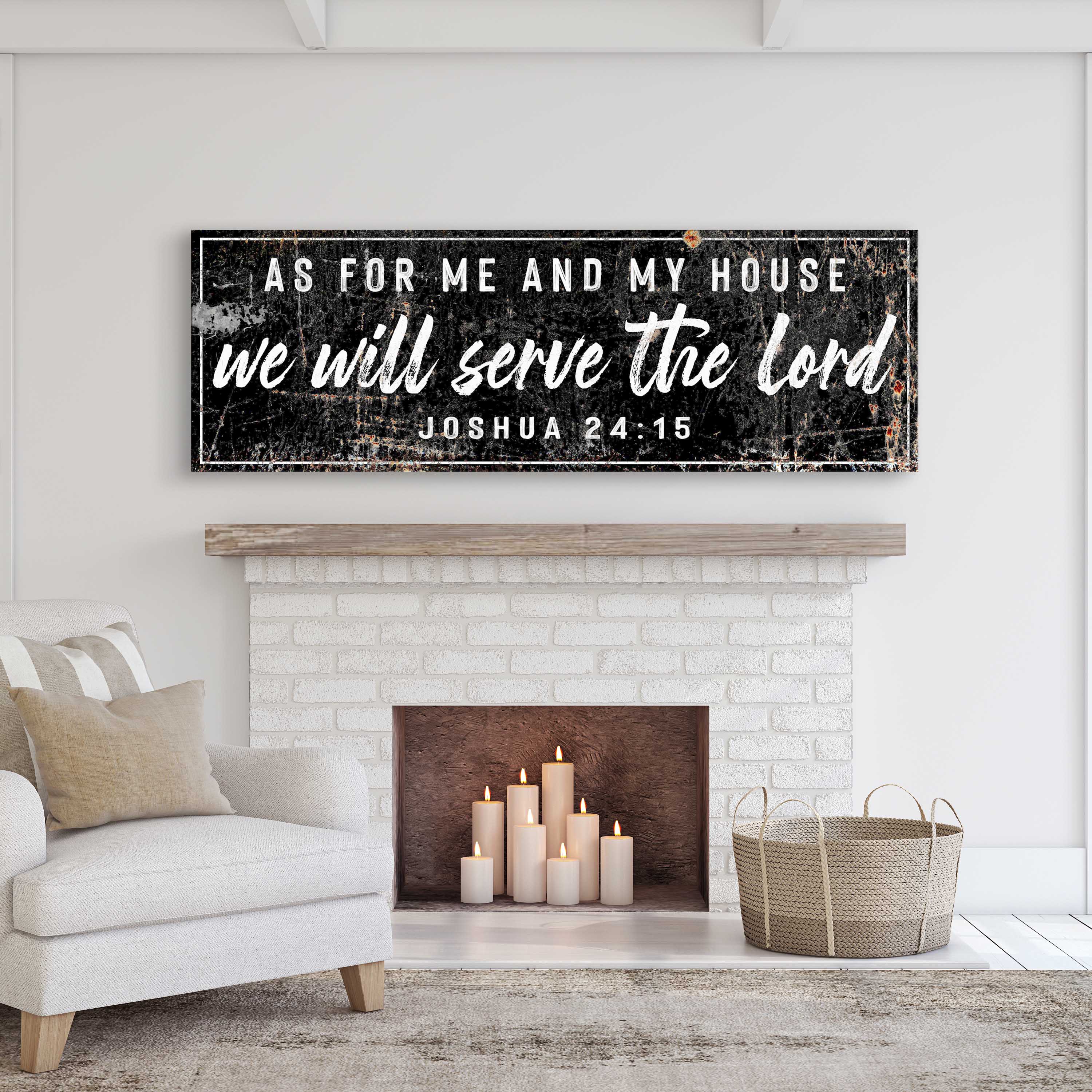 Joshua 24:15 - We Will Serve The Lord Sign VI on sale at MyriadMart
