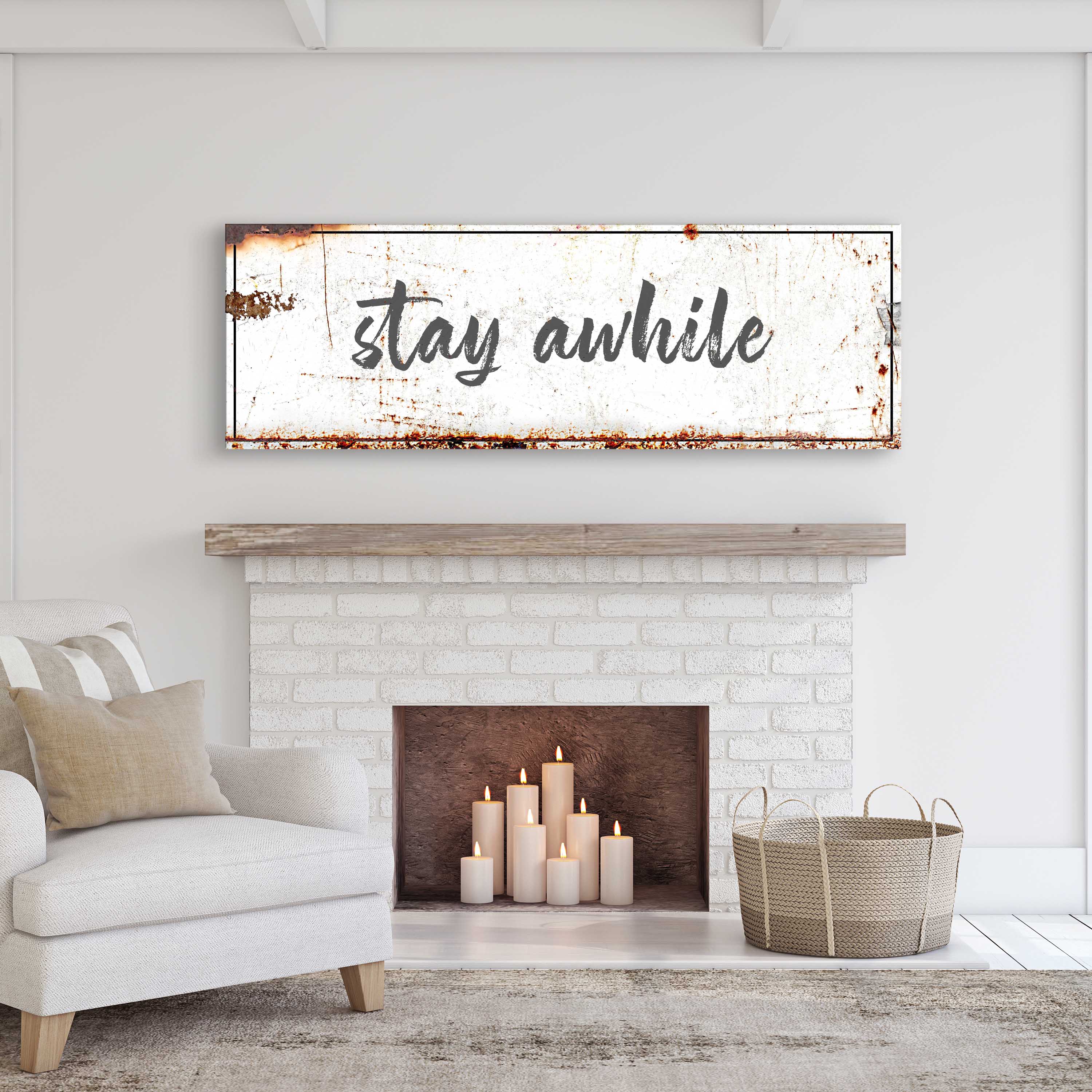 Stay Awhile Sign on sale at MyriadMart