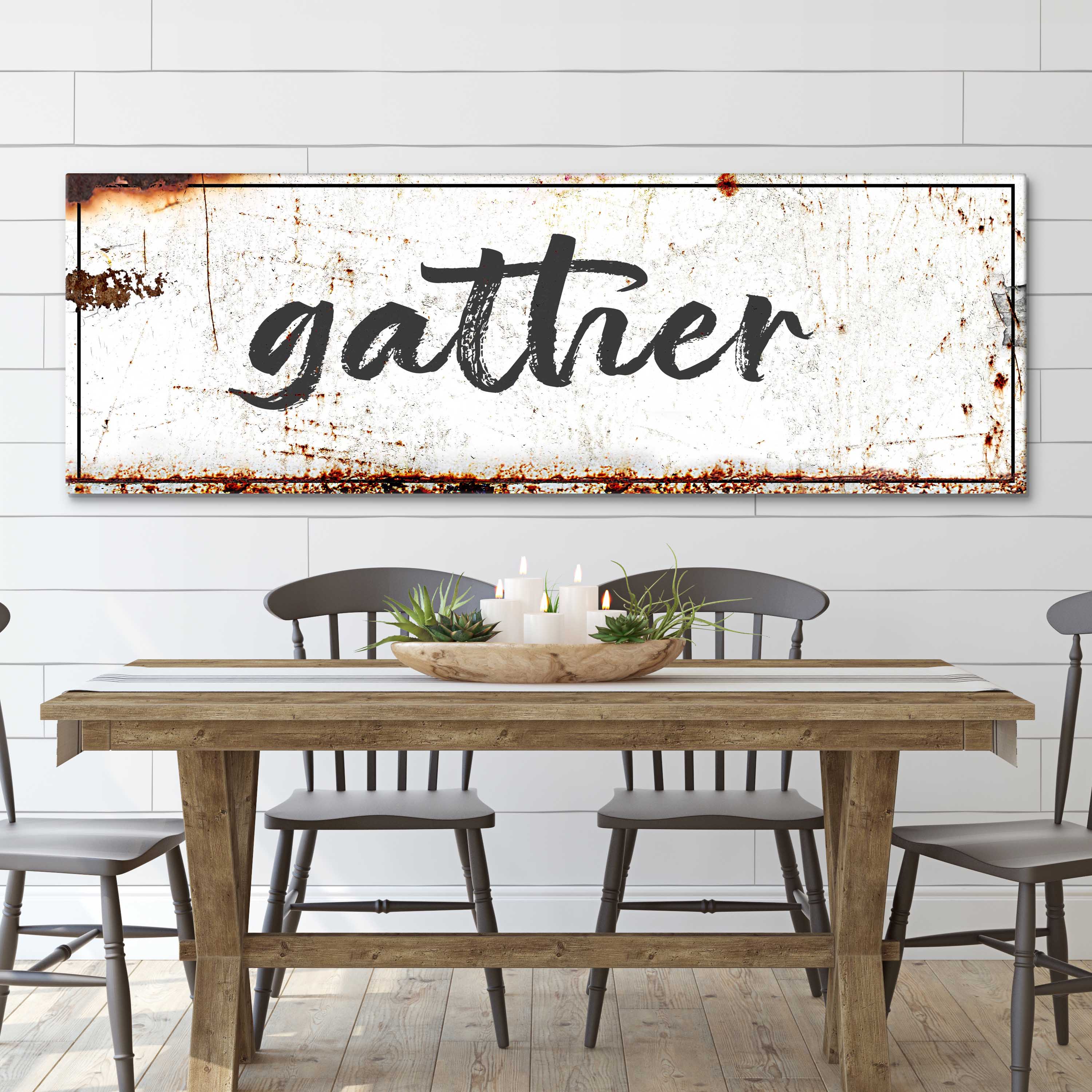 Gather Rustic Sign on sale at MyriadMart