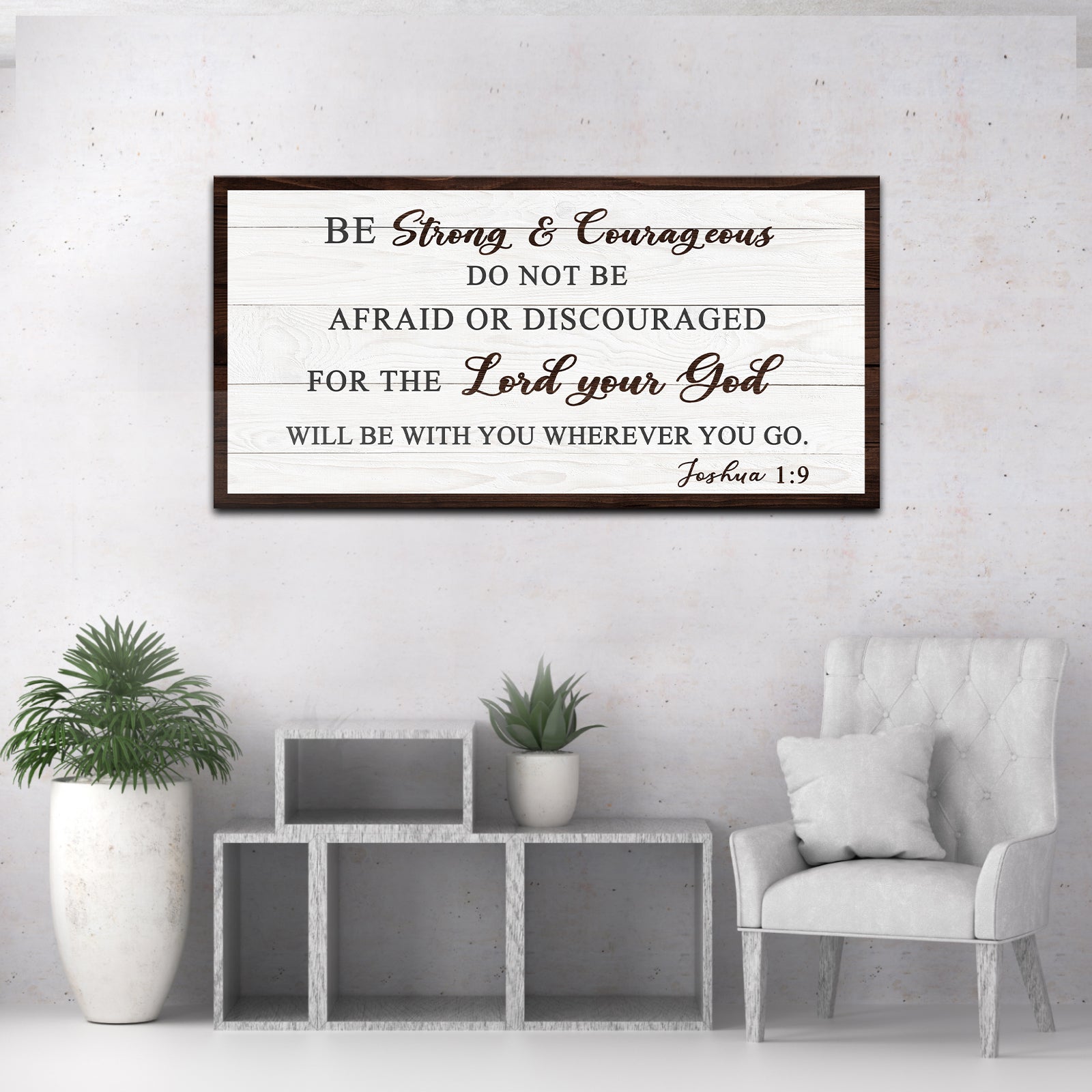 Joshua 1:9 - Do Not Be Afraid Sign on sale at MyriadMart