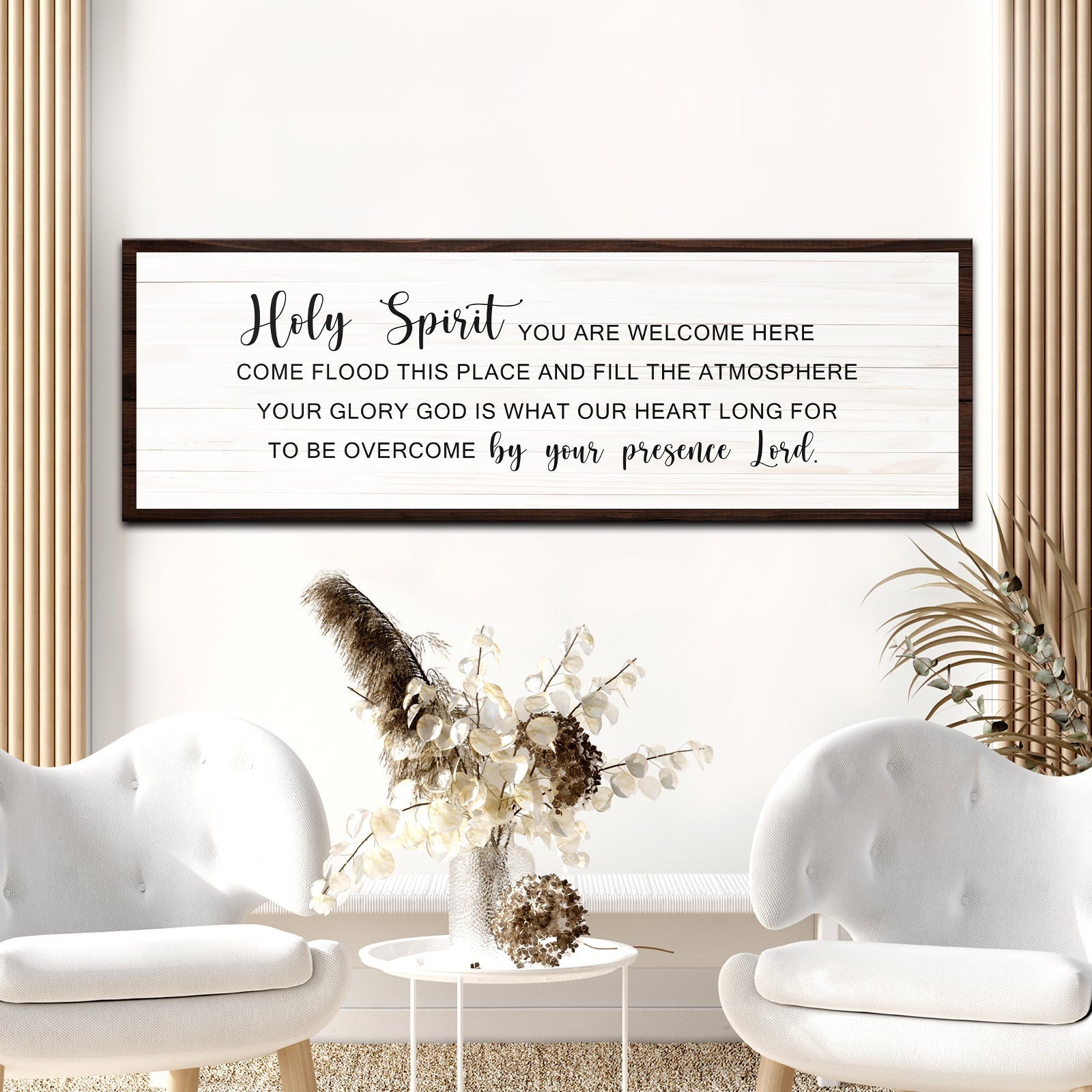 Holy Spirit Rustic Sign on sale at MyriadMart