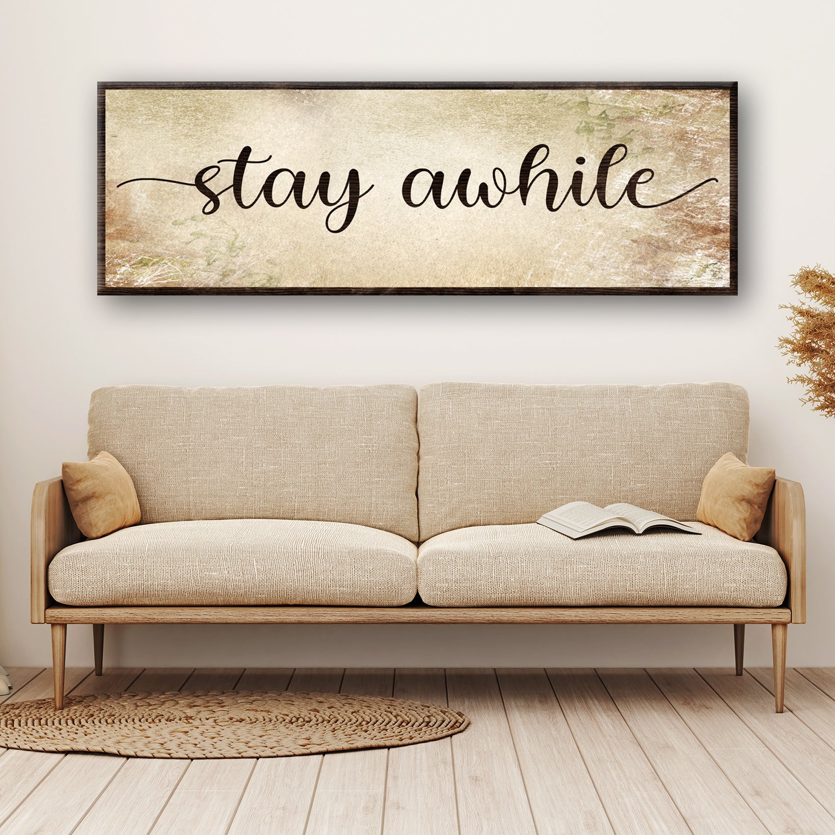 Stay Awhile Sign III on sale at MyriadMart