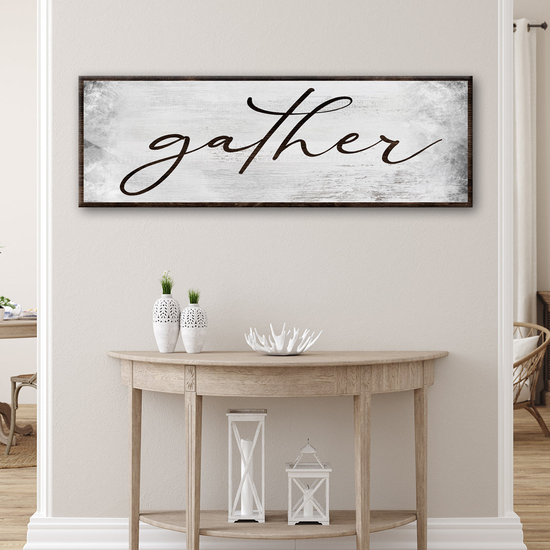 Gather Grunge Sign on sale at MyriadMart