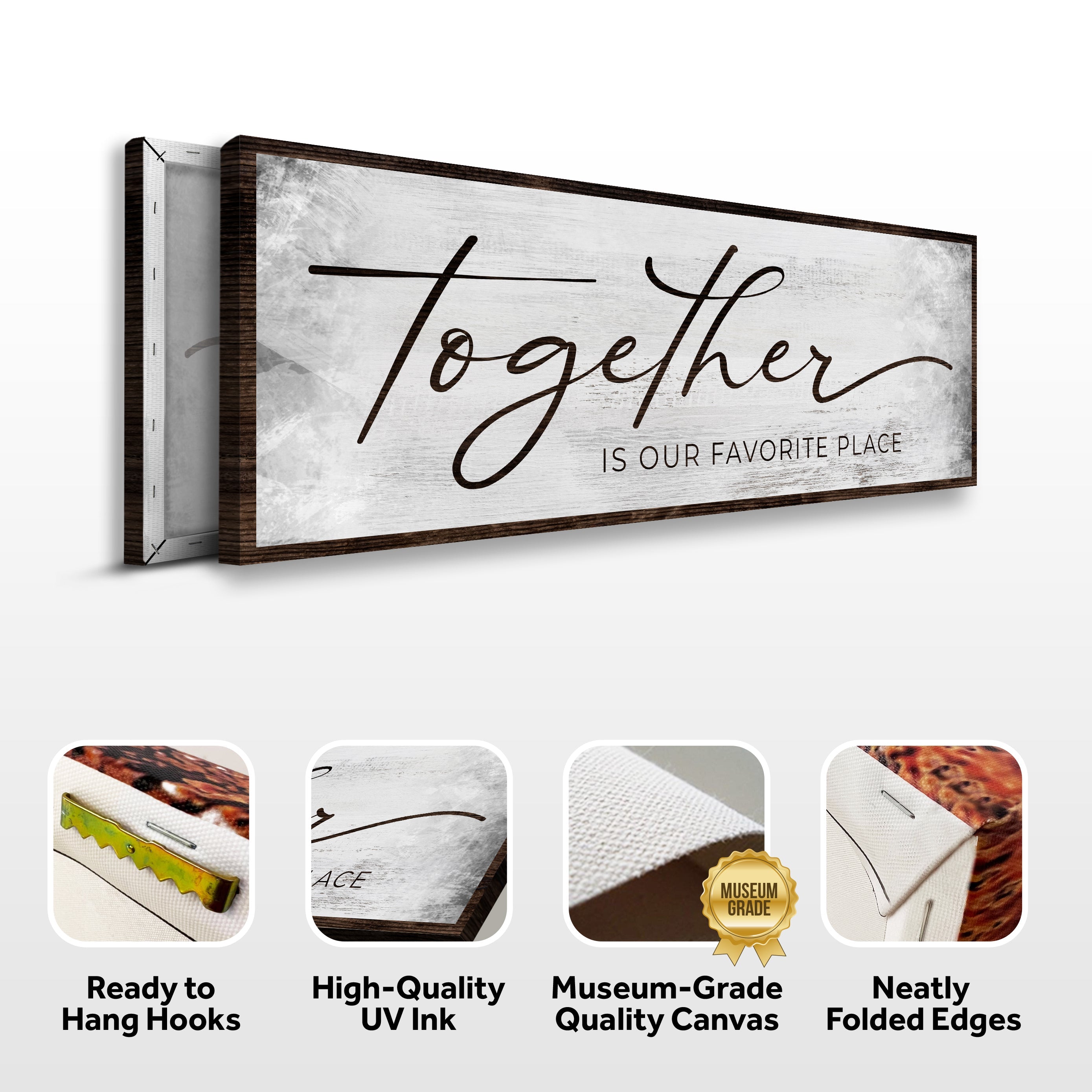 Together Is Our Favorite Place Sign on sale at MyriadMart