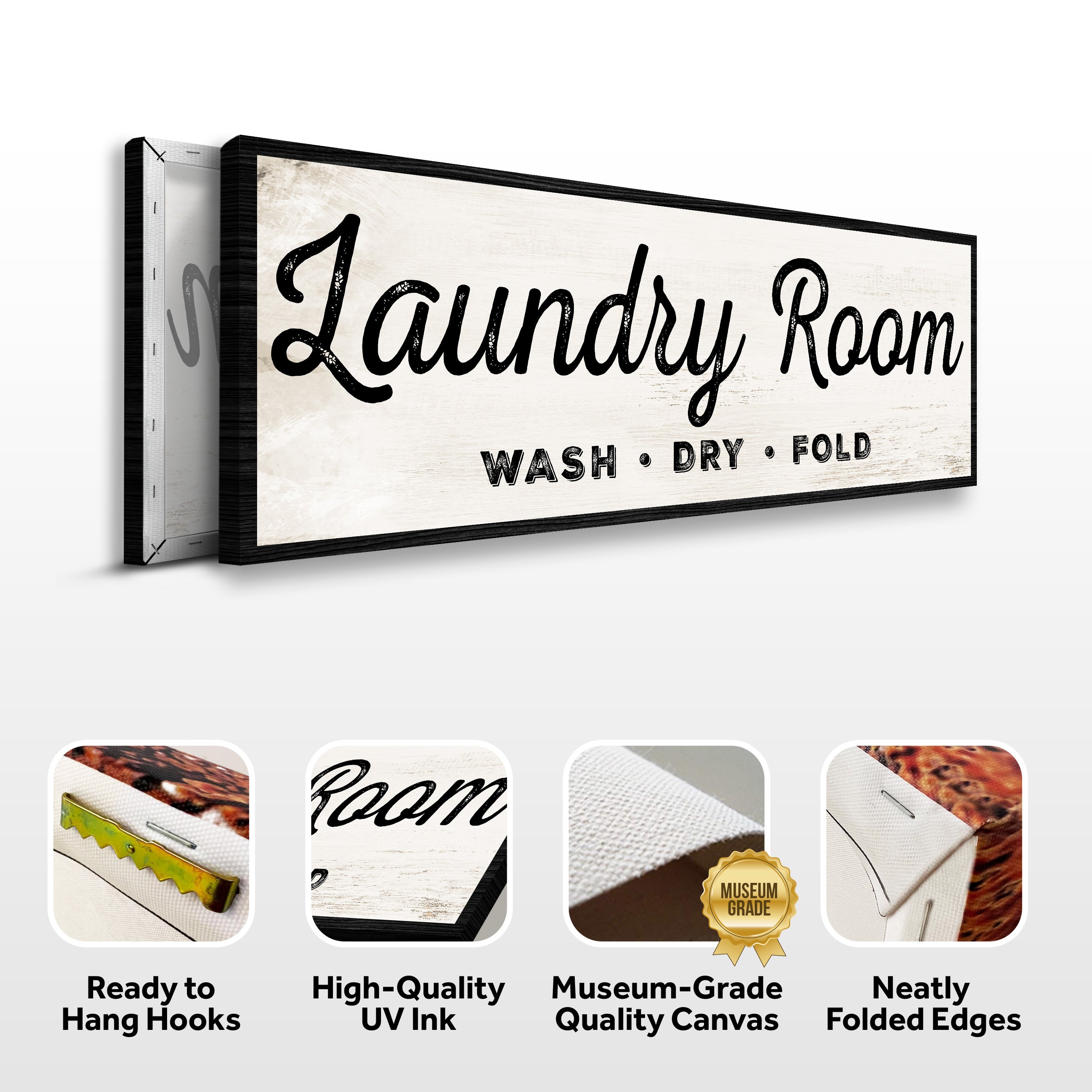 Laundry Room Wash Dry Fold Sign on sale at MyriadMart