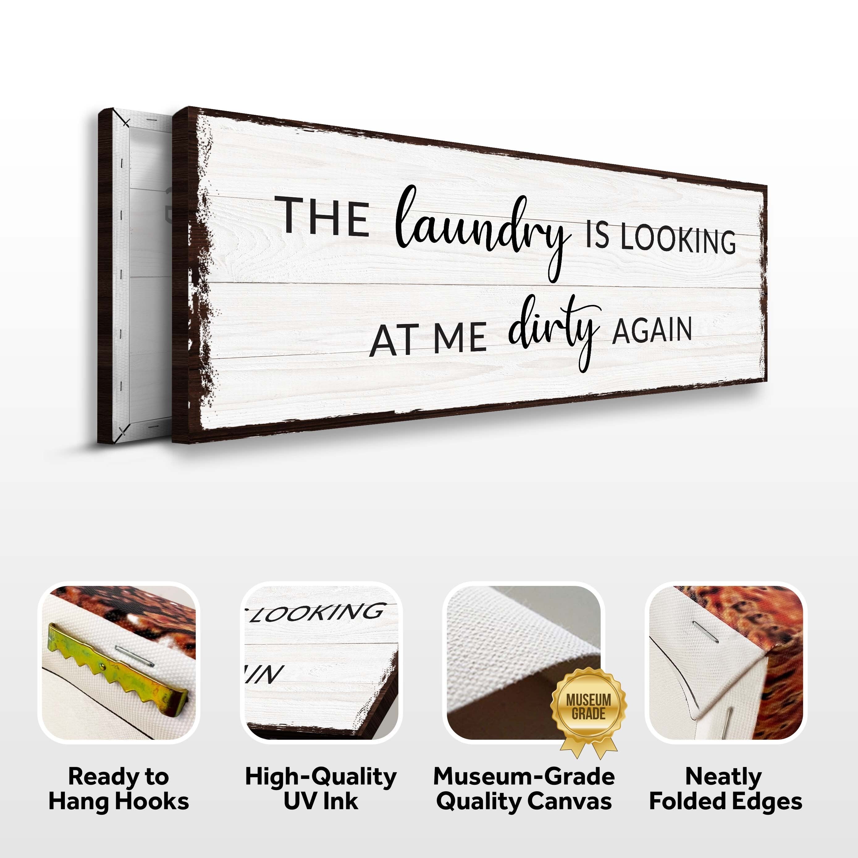 Dirty Laundry Sign III on sale at MyriadMart
