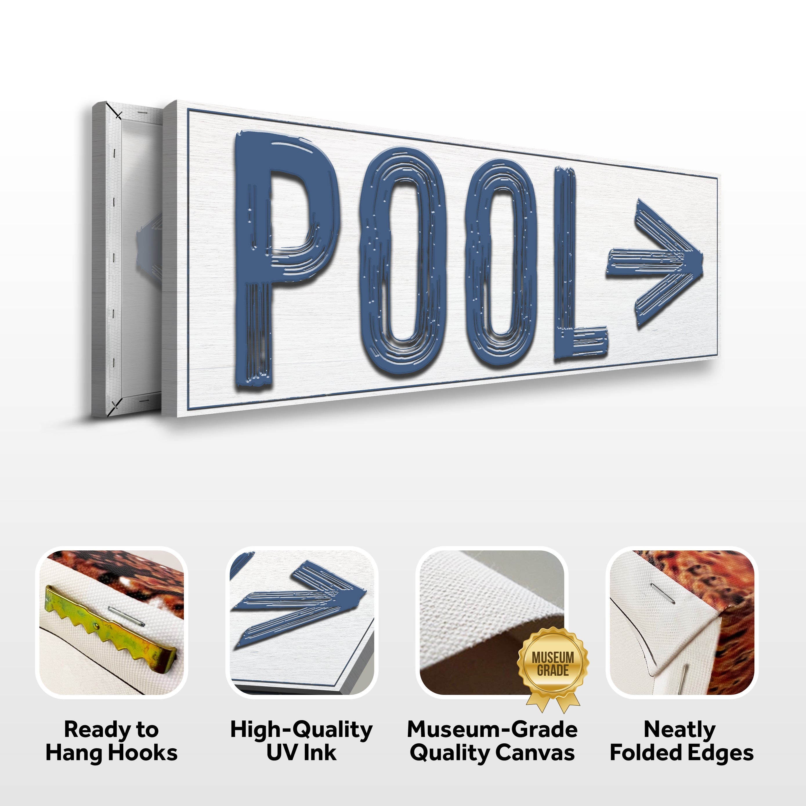 Pool Arrow Sign on sale at MyriadMart