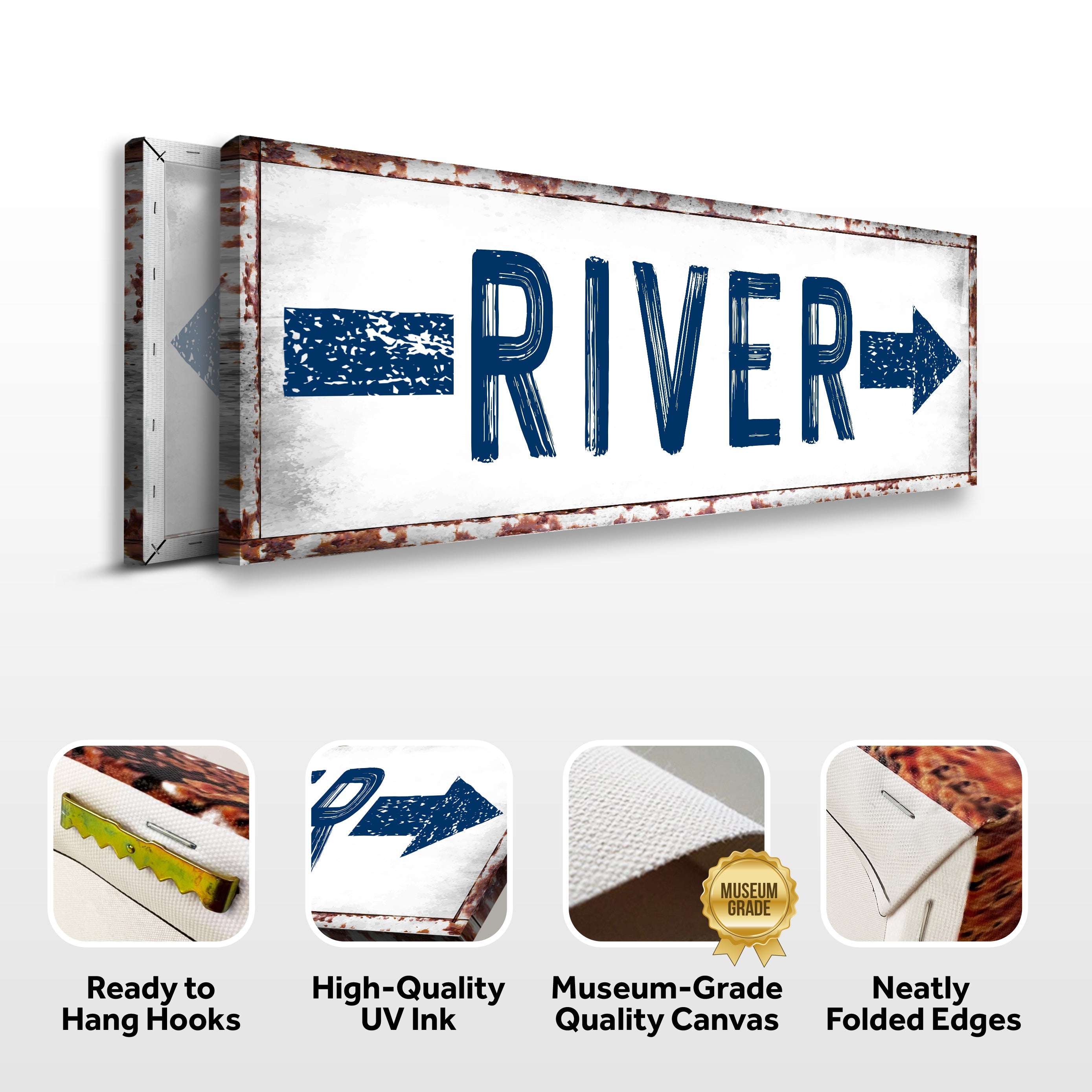 River Arrow Sign on sale at MyriadMart