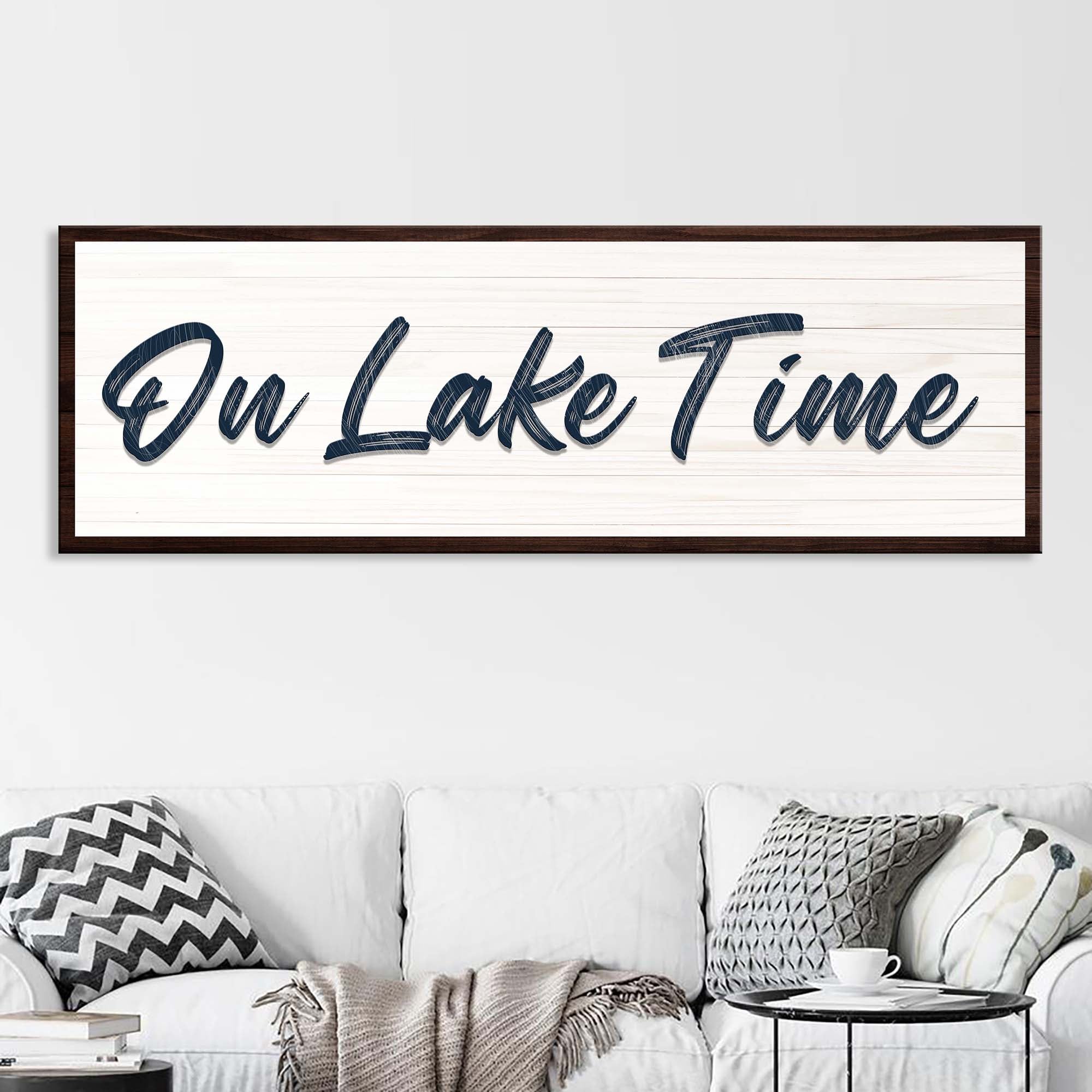 On Lake Time Sign III on sale at MyriadMart