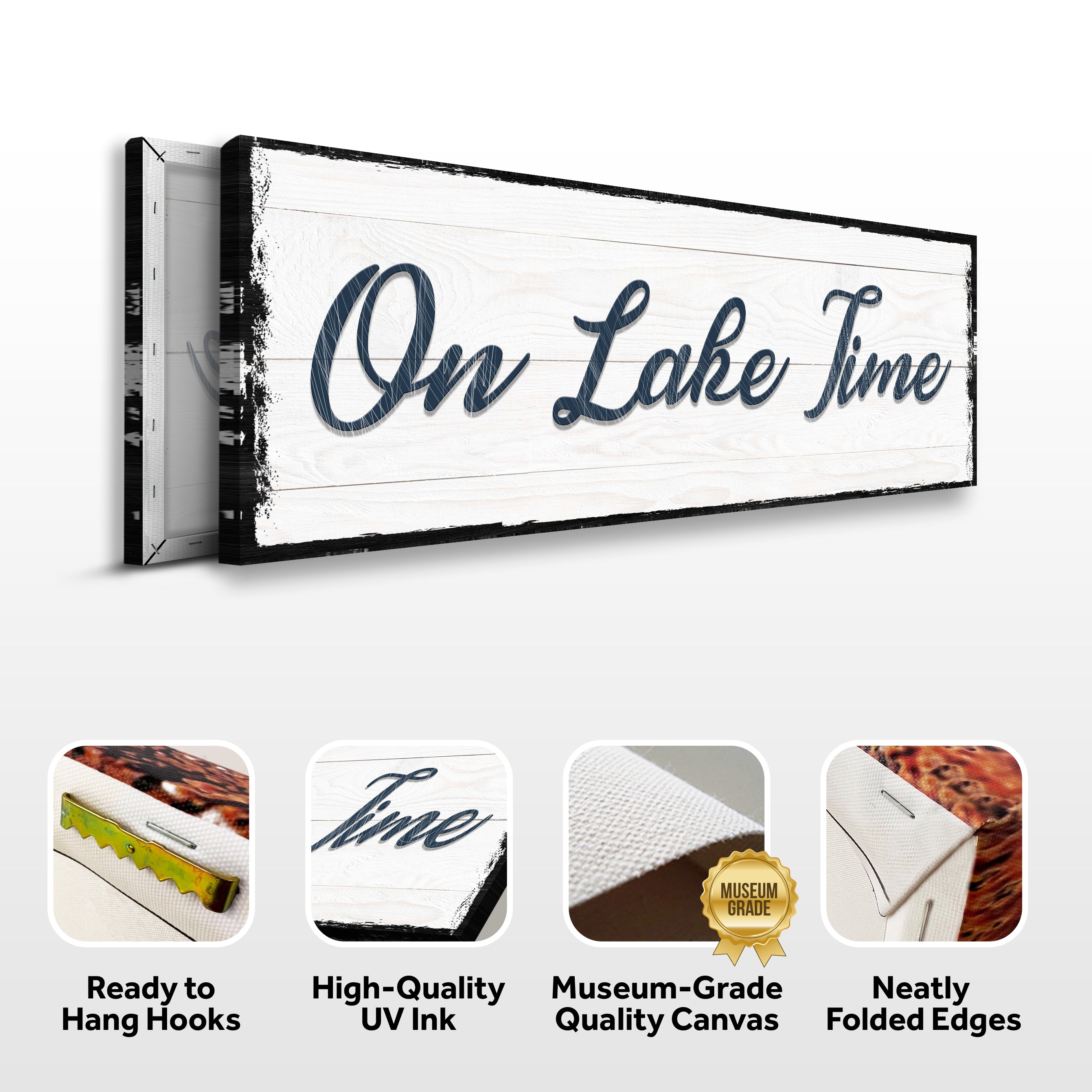 On Lake Time Sign on sale at MyriadMart