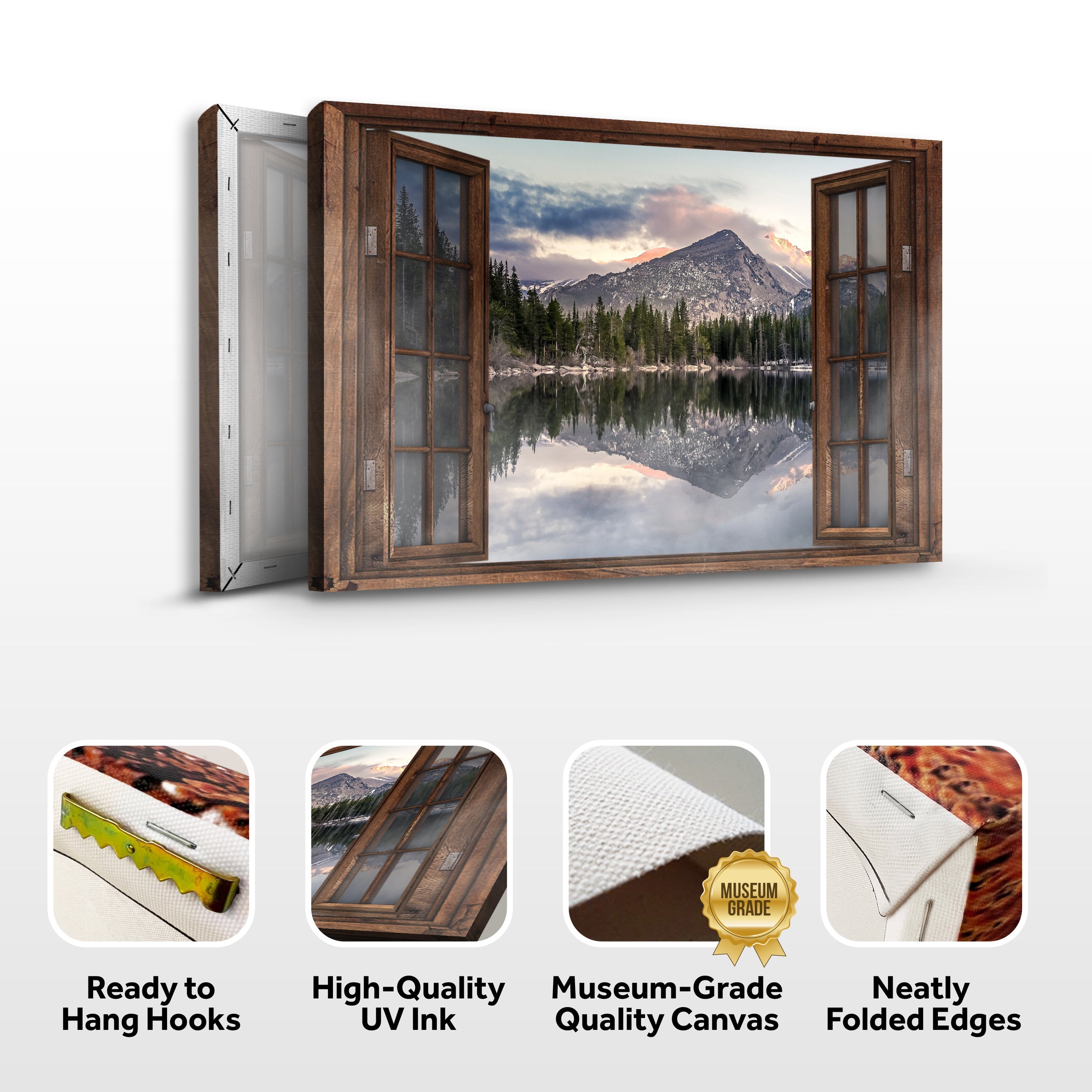 Calming Lake Scenery Canvas Wall Art on sale at MyriadMart