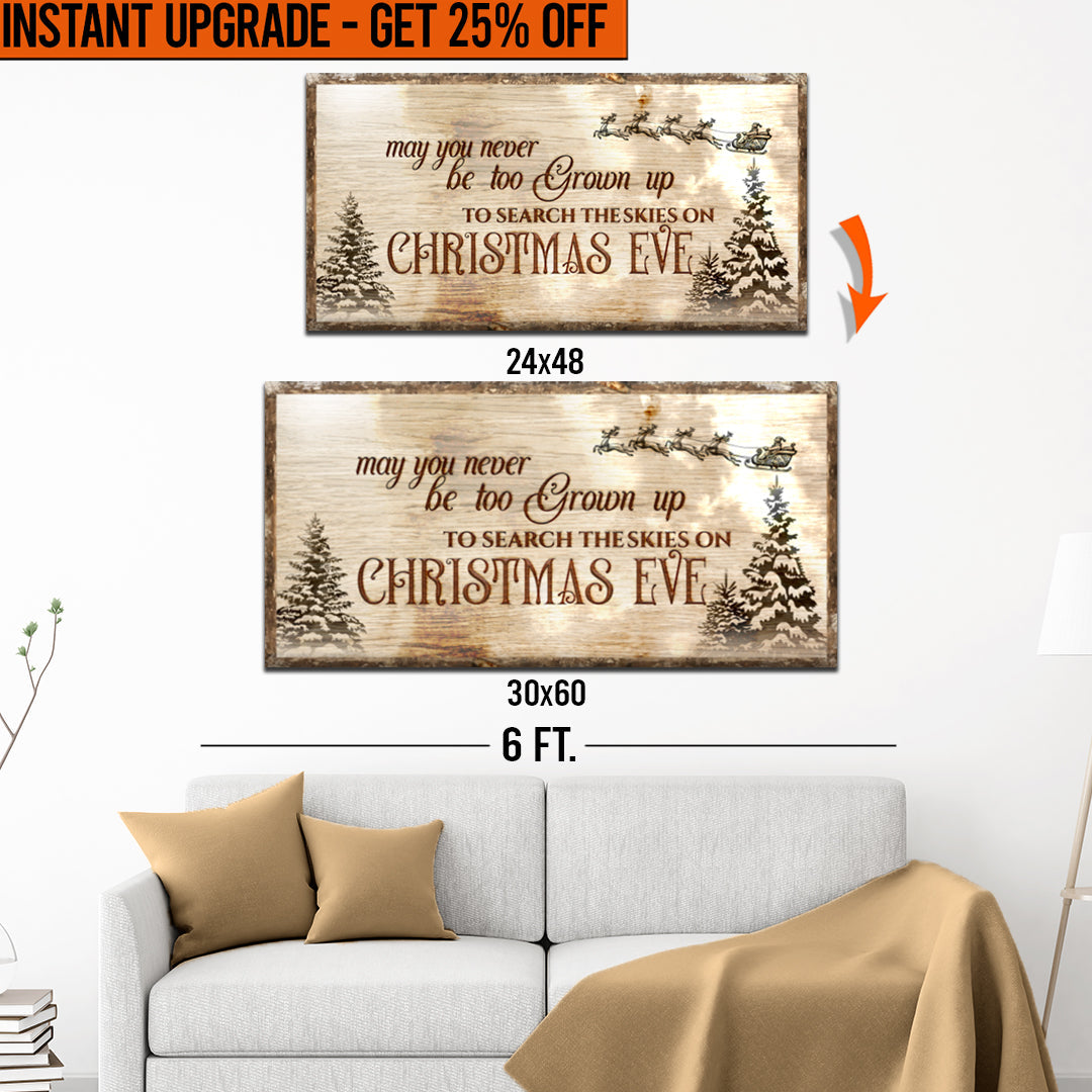 Upgrade Your 48x24 Inches 'Christmas Eve Farmhouse' Style 2 Canvas To 60x30 Inches on sale at MyriadMart