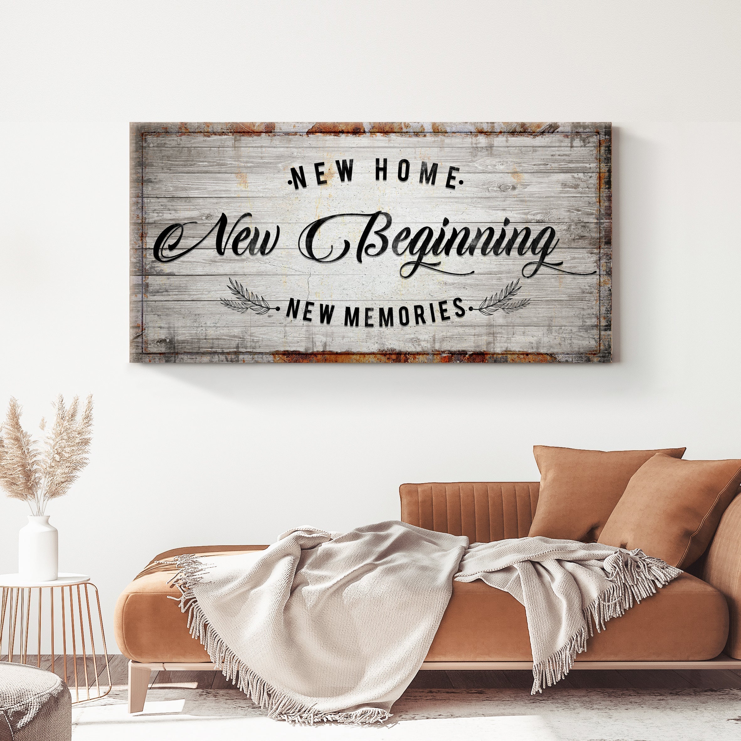 New Home, New Beginning Sign on sale at MyriadMart