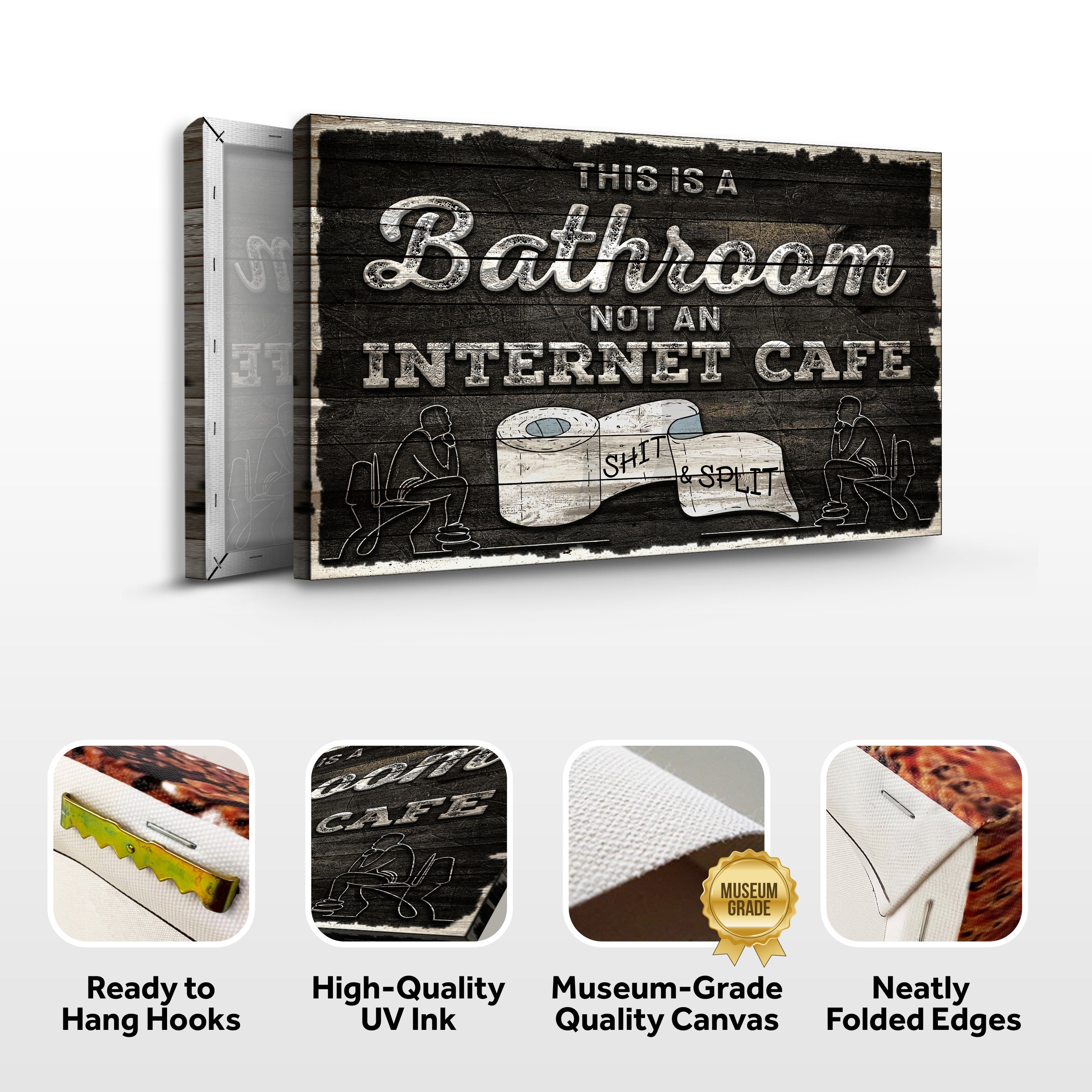 This Is A Bathroom Not An Internet Cafe Sign II on sale at MyriadMart