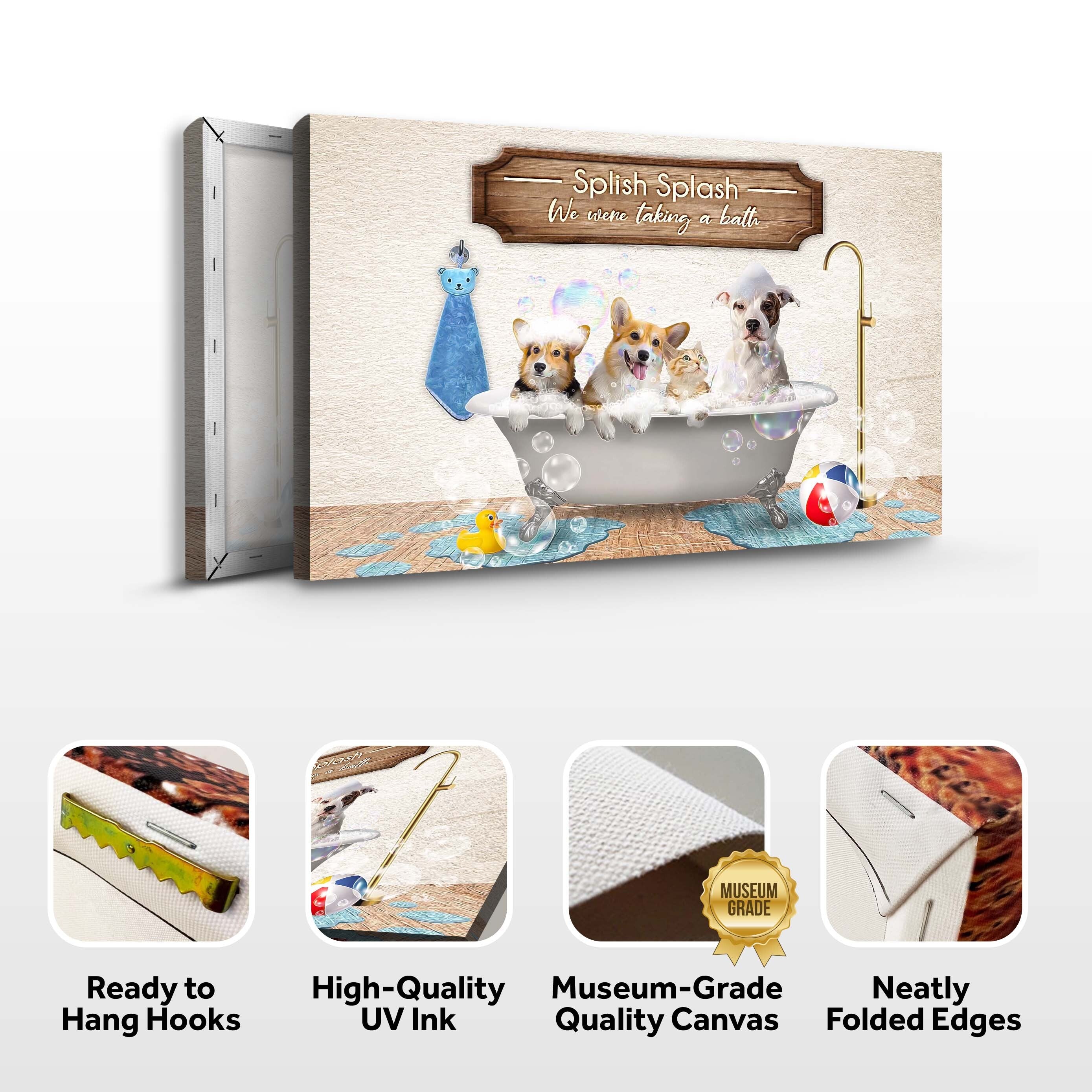 Splish Splash We Were Taking A Bath Sign on sale at MyriadMart