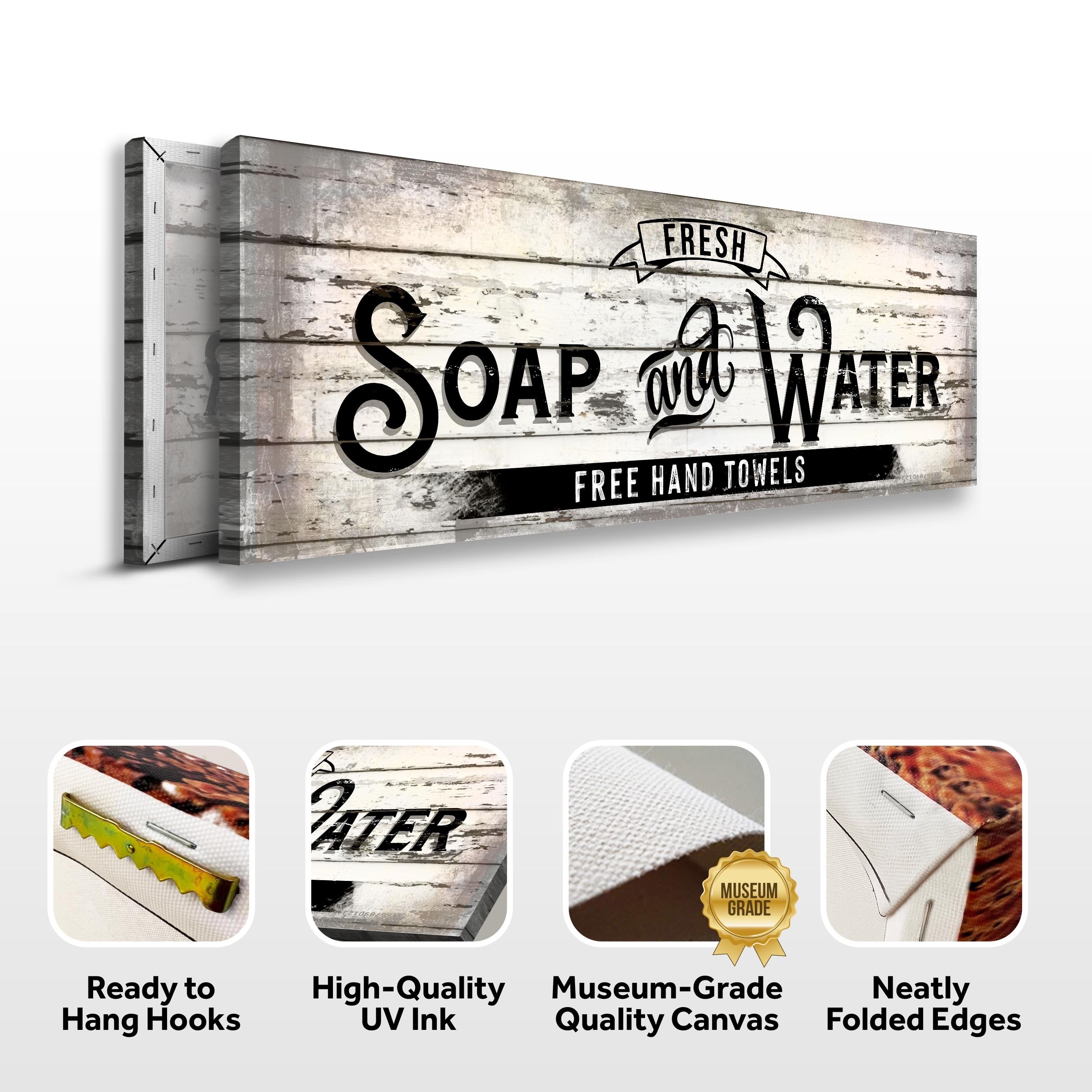 Fresh Soap And Water Family Bathroom Sign on sale at MyriadMart