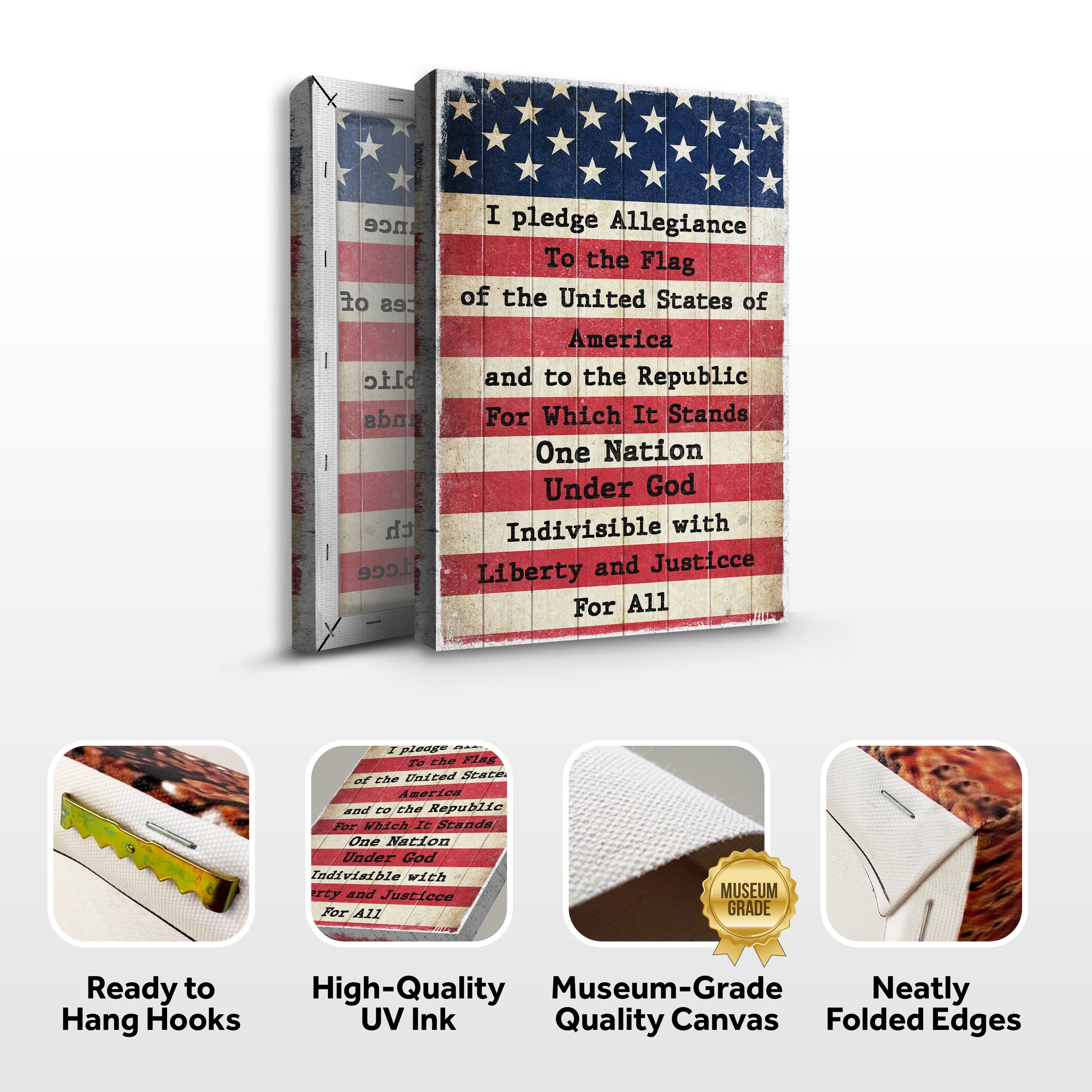 America Pledge Allegiance Sign on sale at MyriadMart