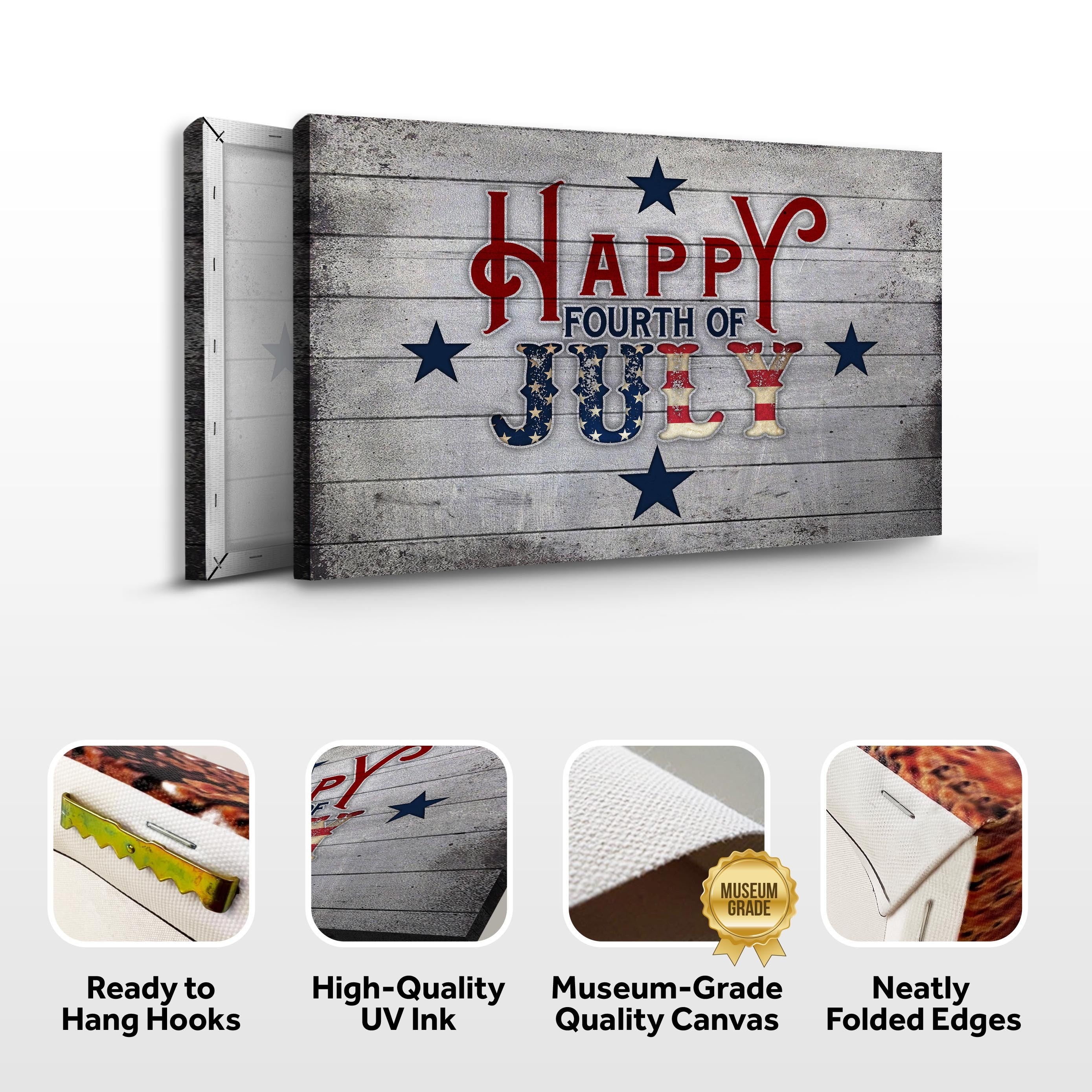 Happy Fourth Of July Sign on sale at MyriadMart